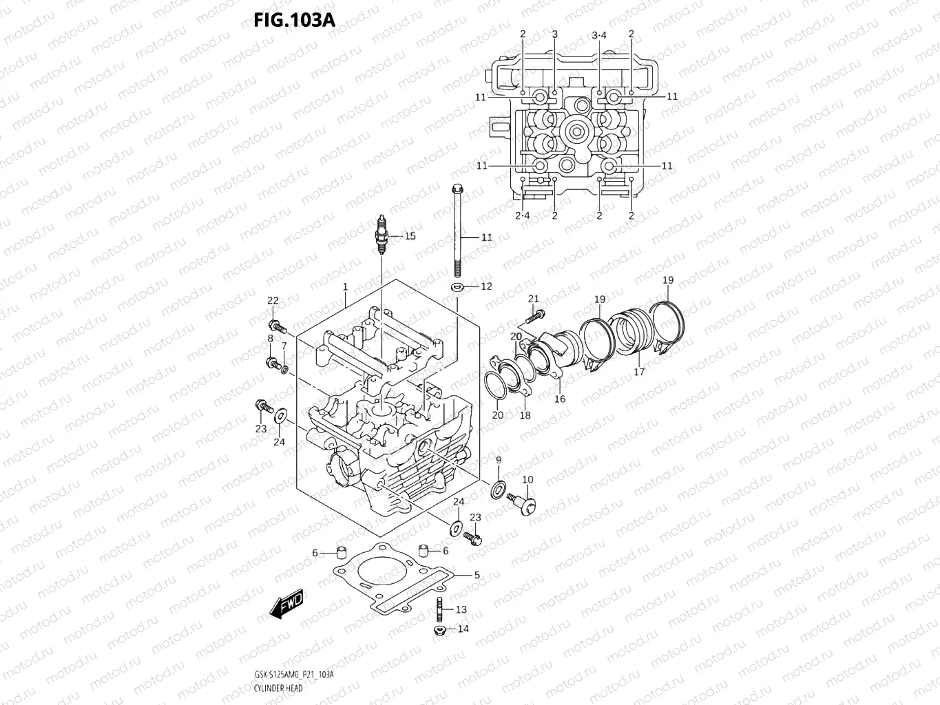103A - CYLINDER HEAD