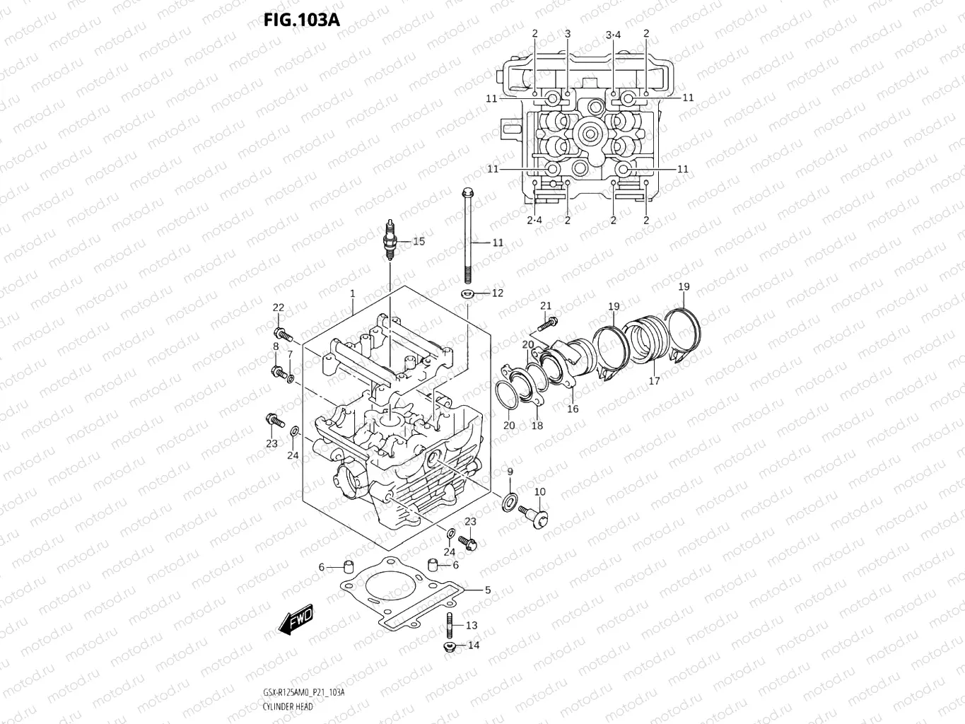 103A - CYLINDER HEAD