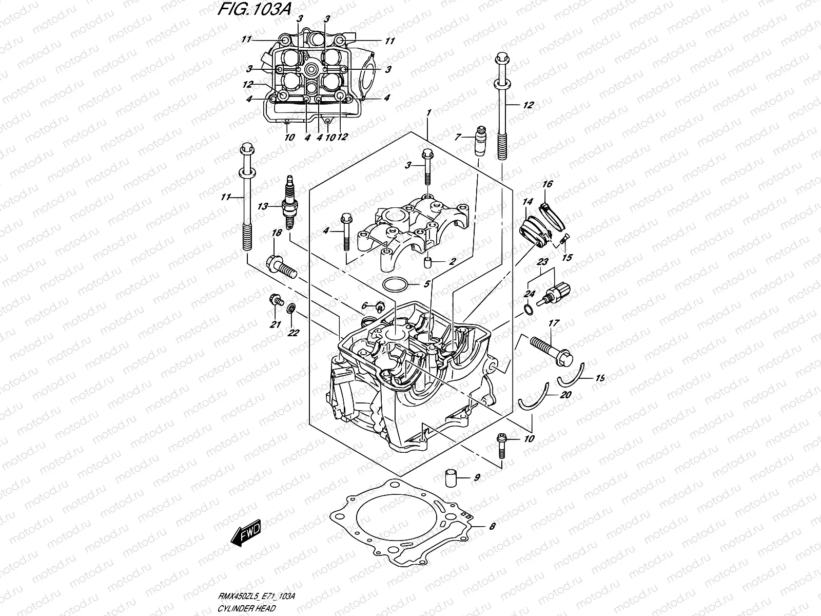 103A - CYLINDER HEAD