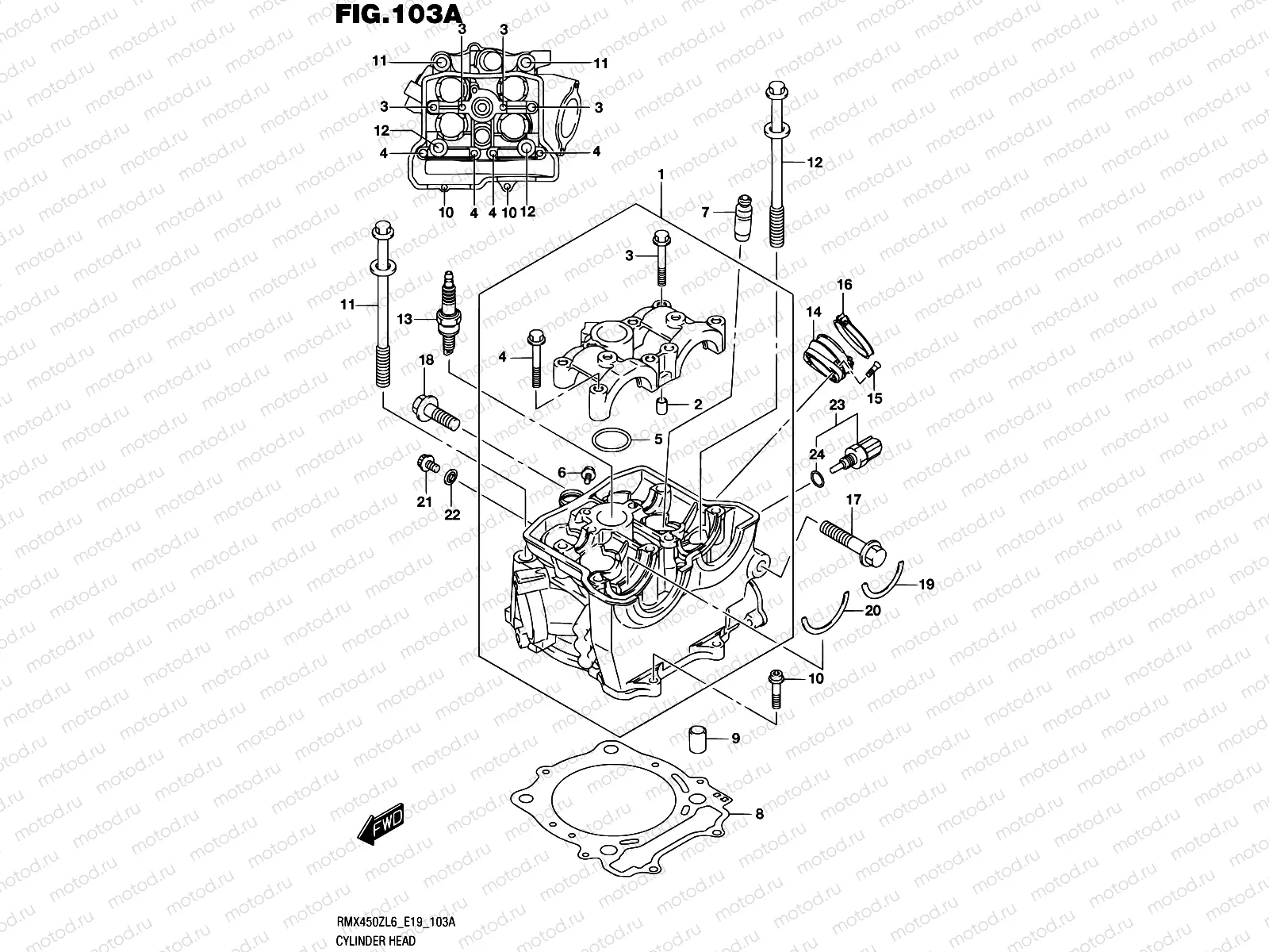 103A - CYLINDER HEAD