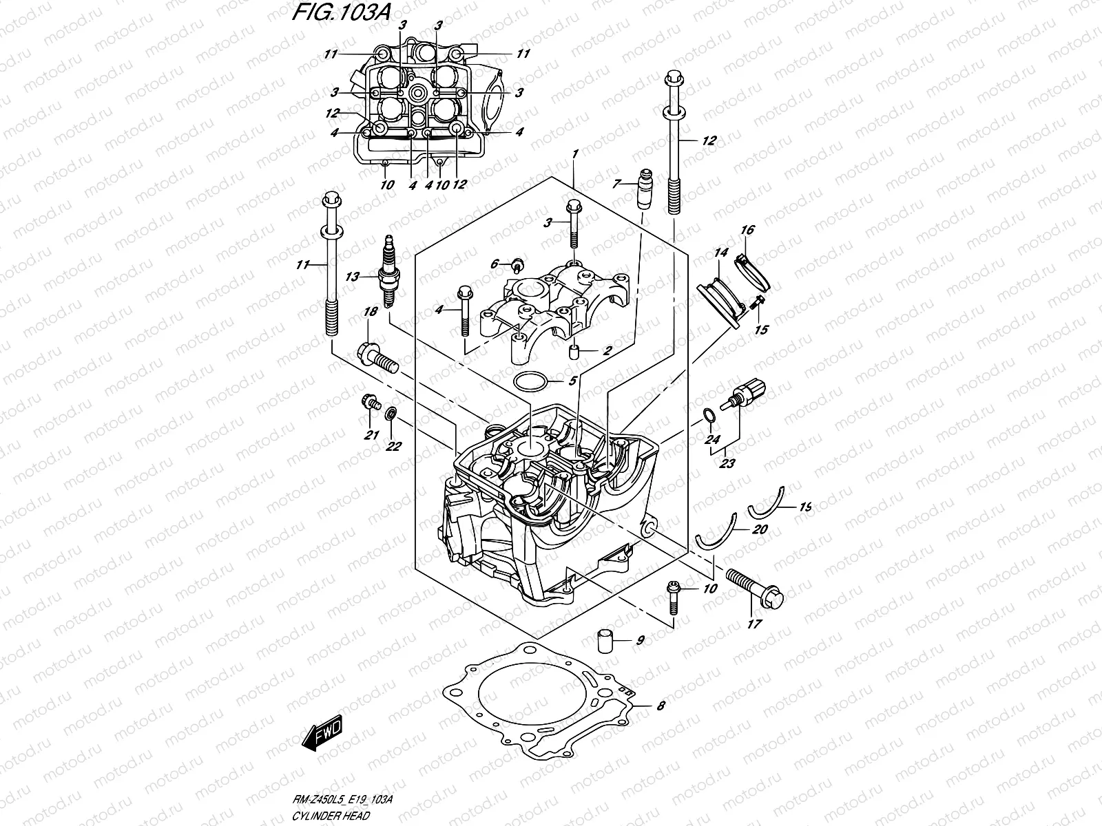 103A - CYLINDER HEAD