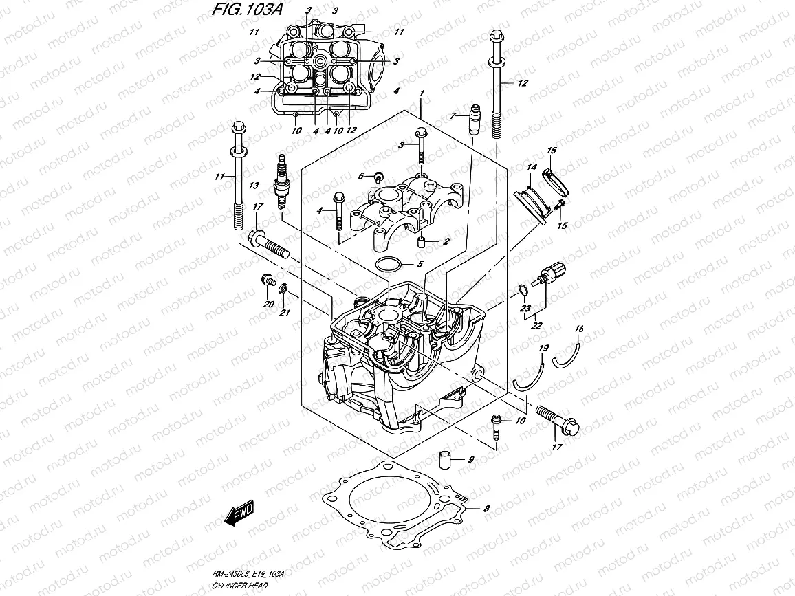 103A - CYLINDER HEAD
