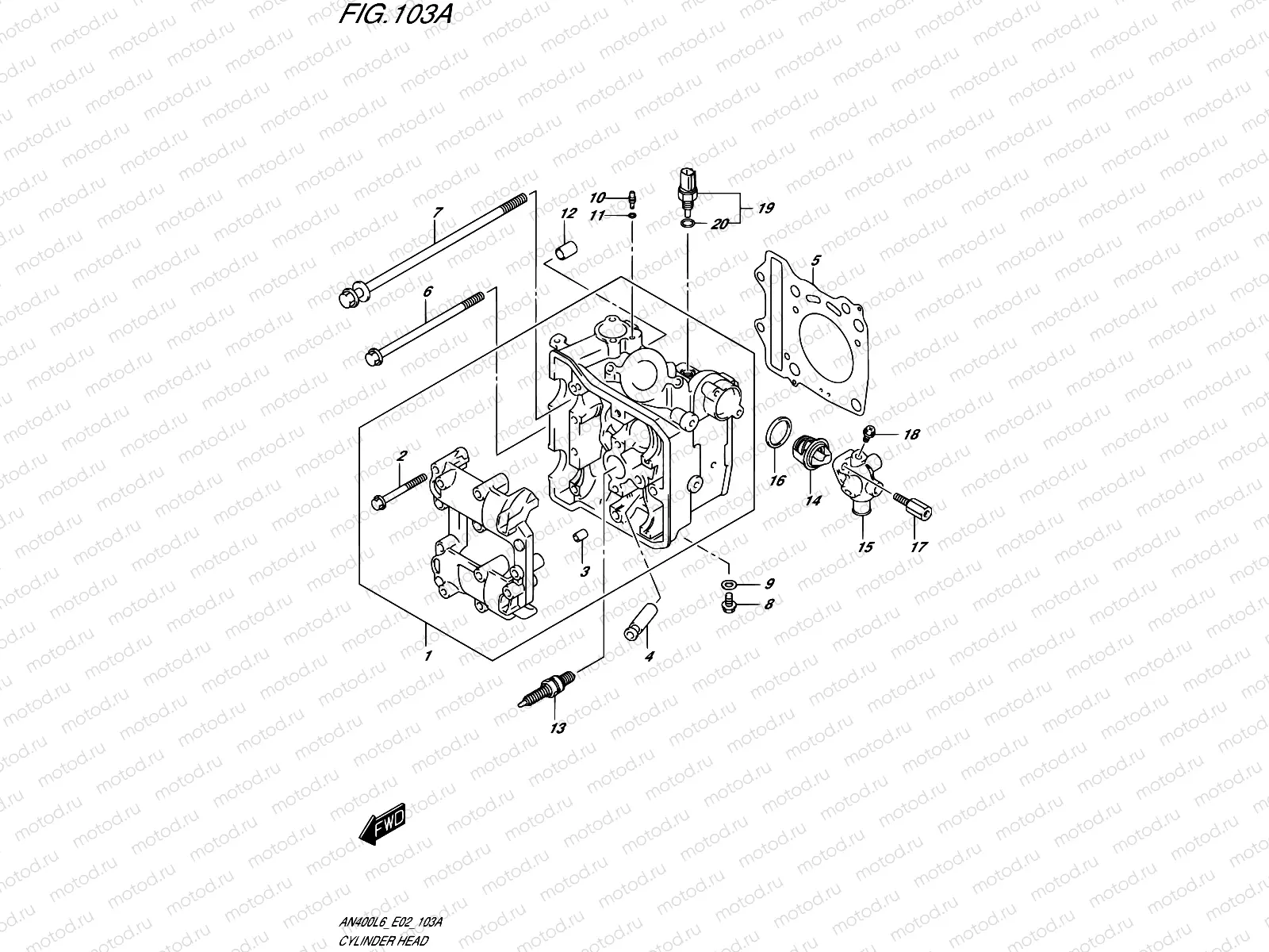 103A - CYLINDER HEAD