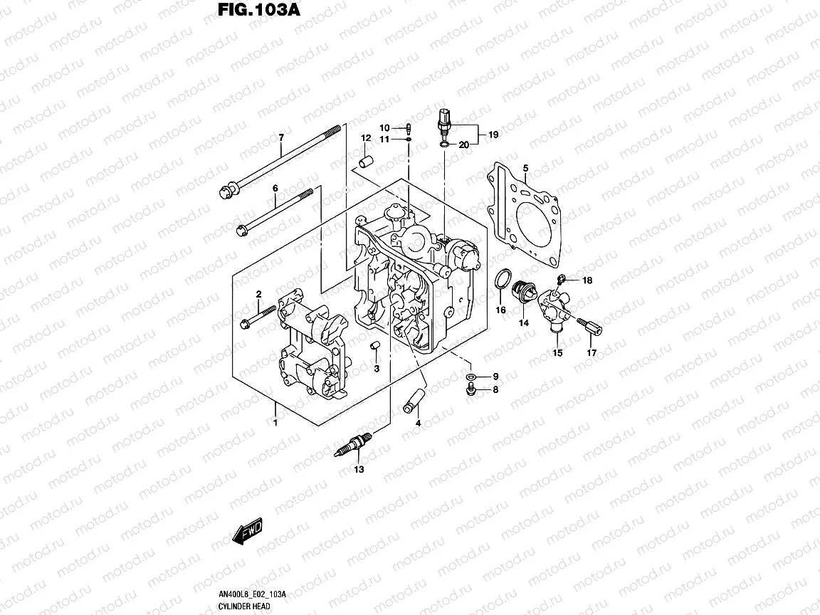 103A - CYLINDER HEAD