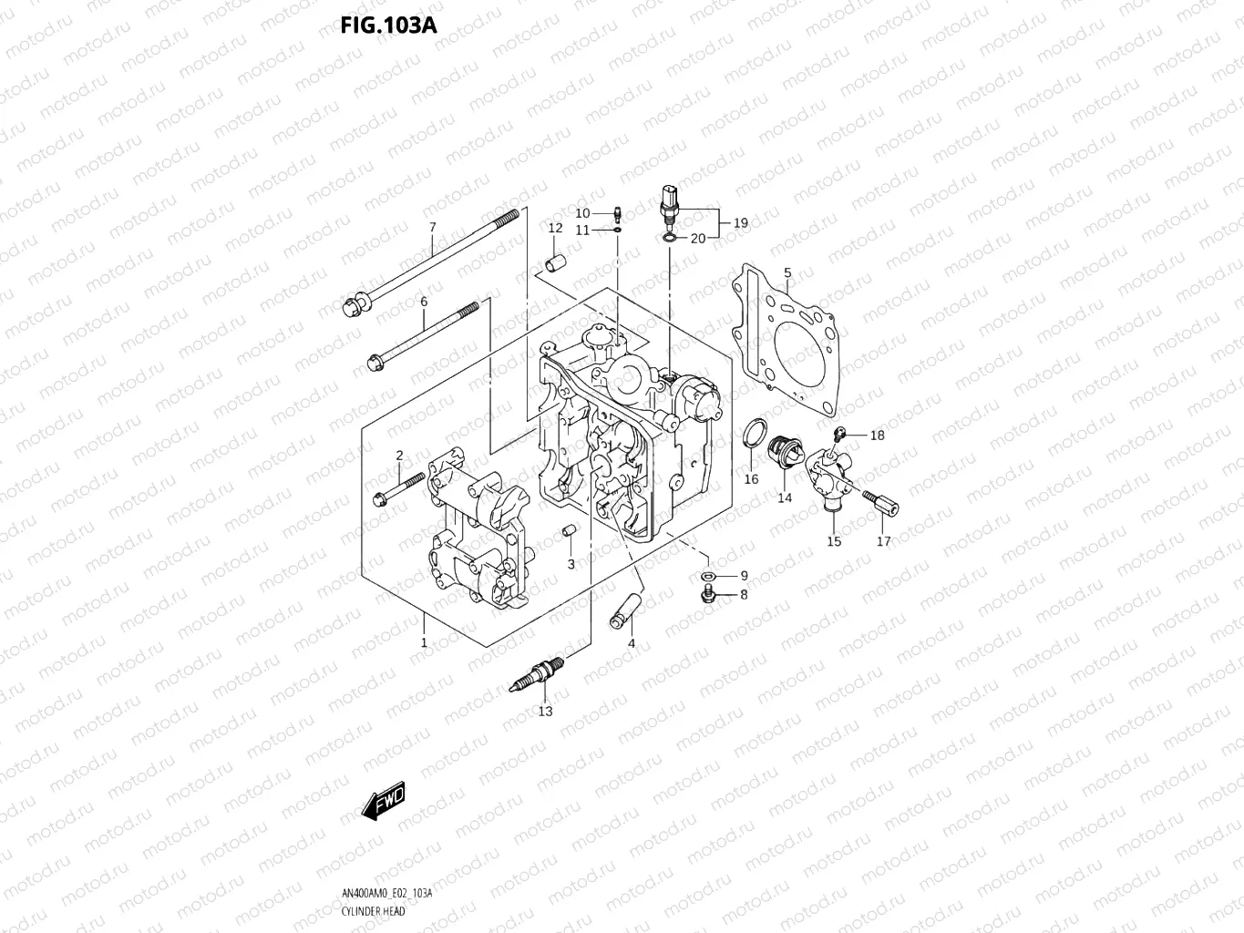 103A - CYLINDER HEAD