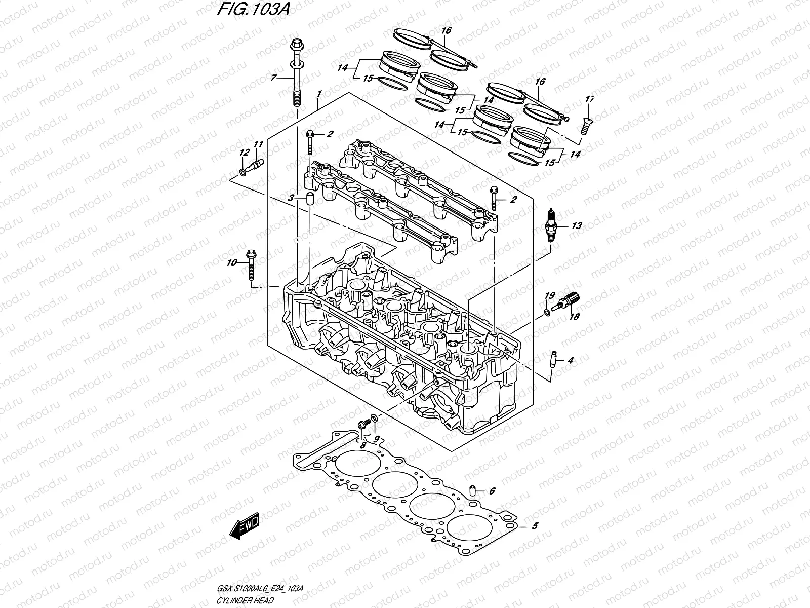 103A - CYLINDER HEAD
