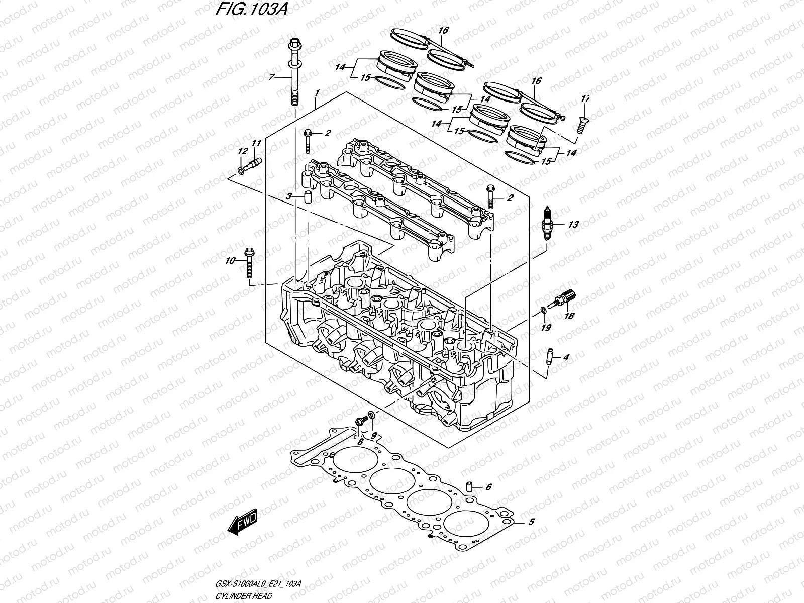 103A - CYLINDER HEAD