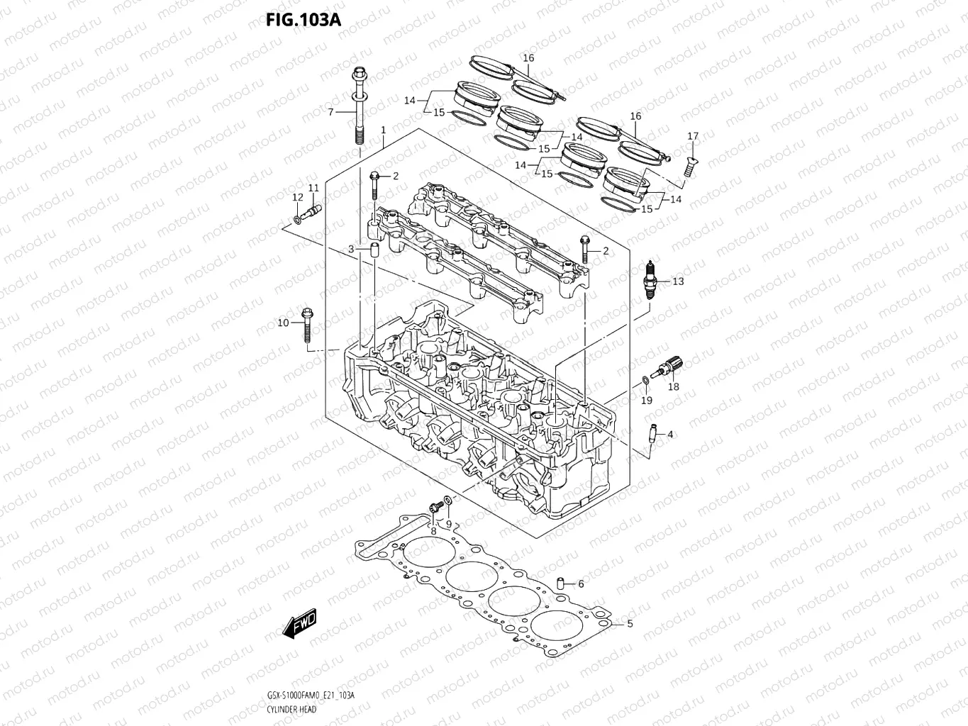 103A - CYLINDER HEAD