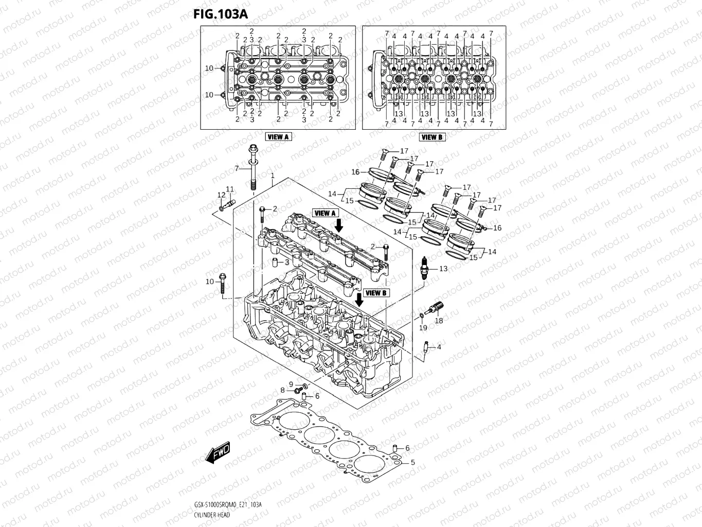 103A - CYLINDER HEAD
