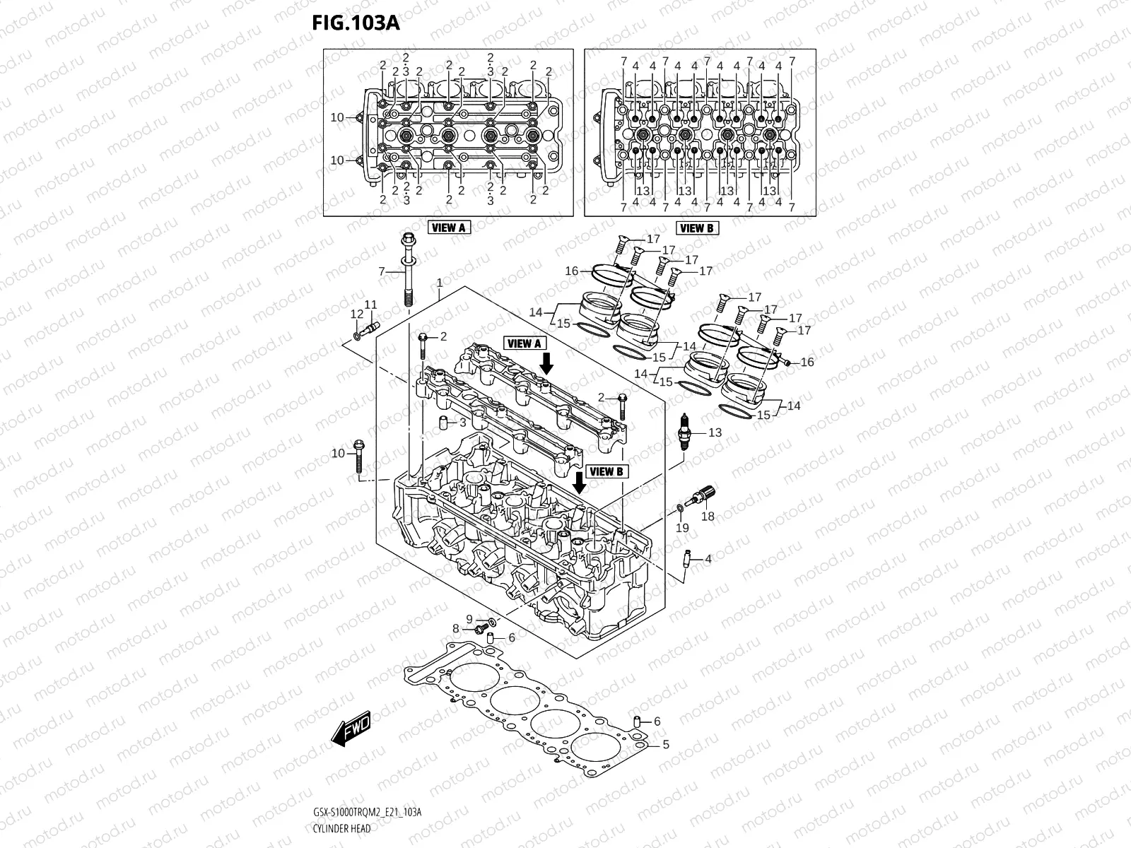 103A - CYLINDER HEAD