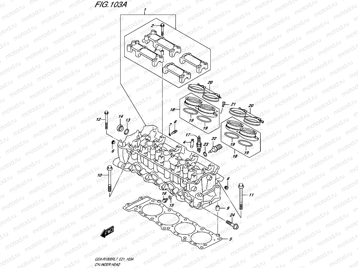 103A - CYLINDER HEAD