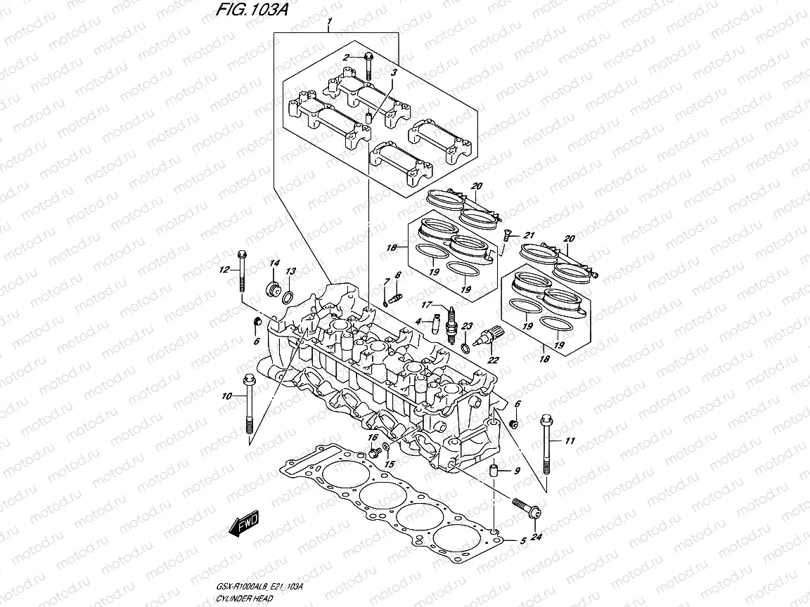 103A - CYLINDER HEAD