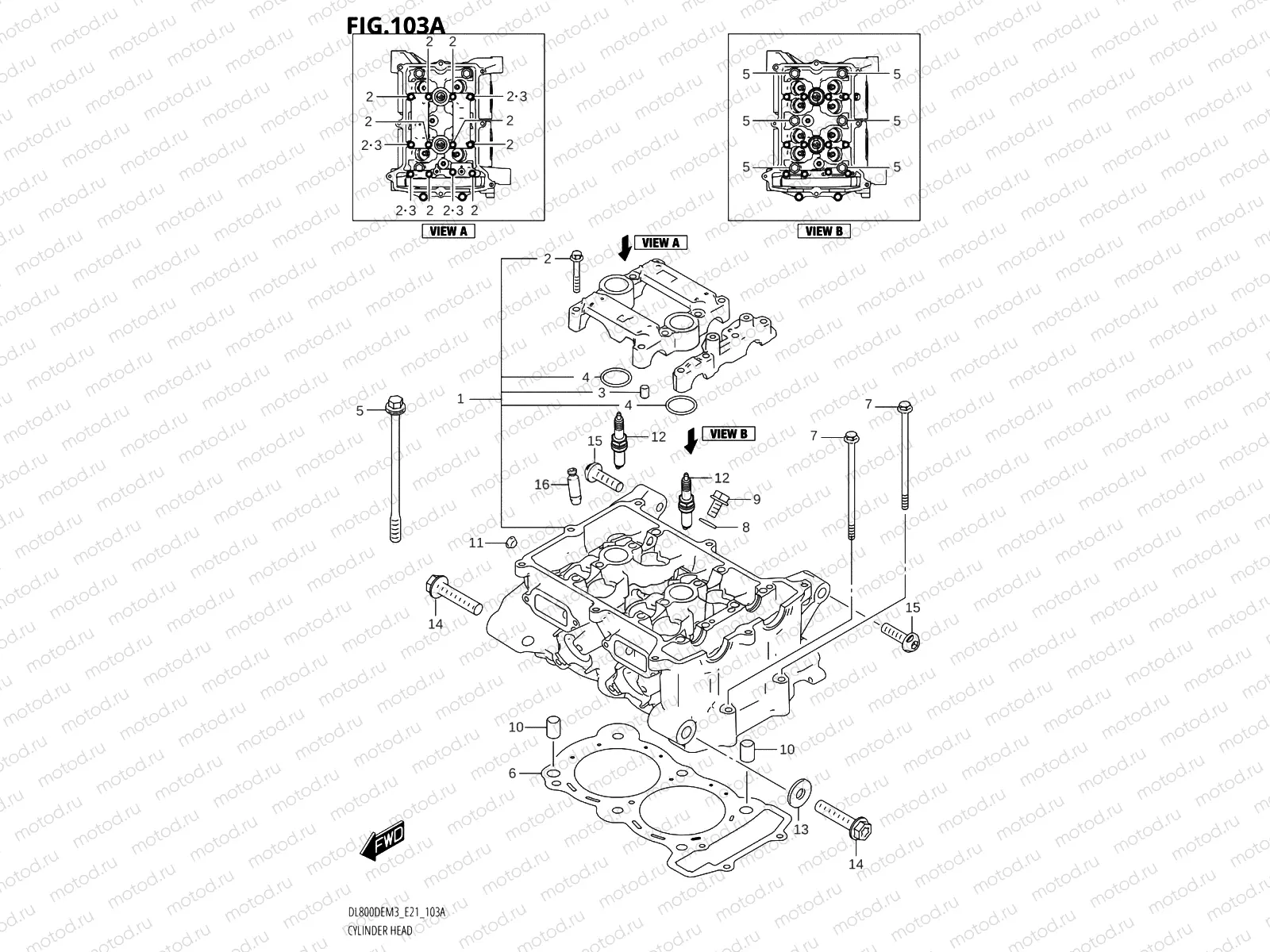 103A - CYLINDER HEAD
