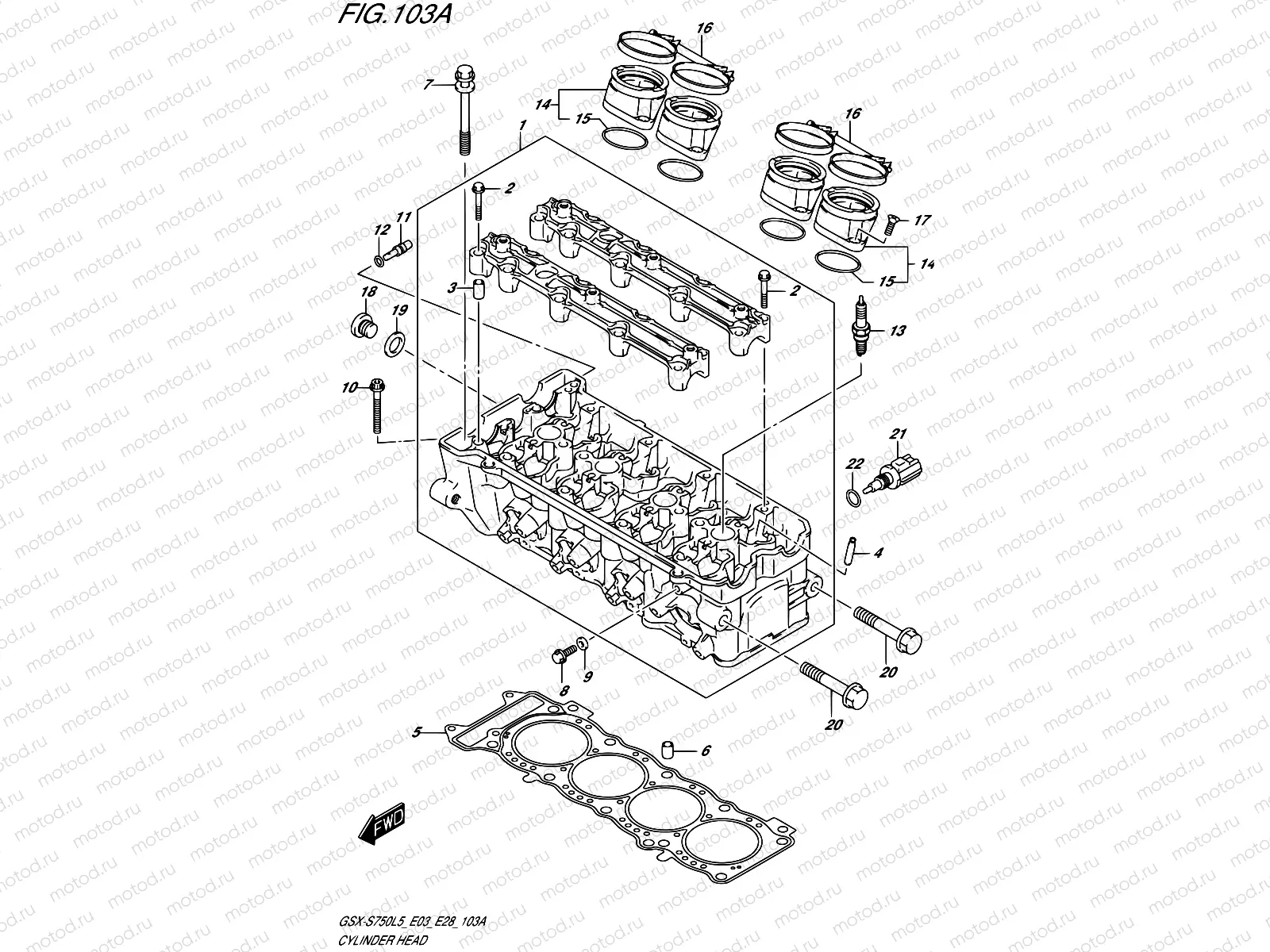 103A - CYLINDER HEAD