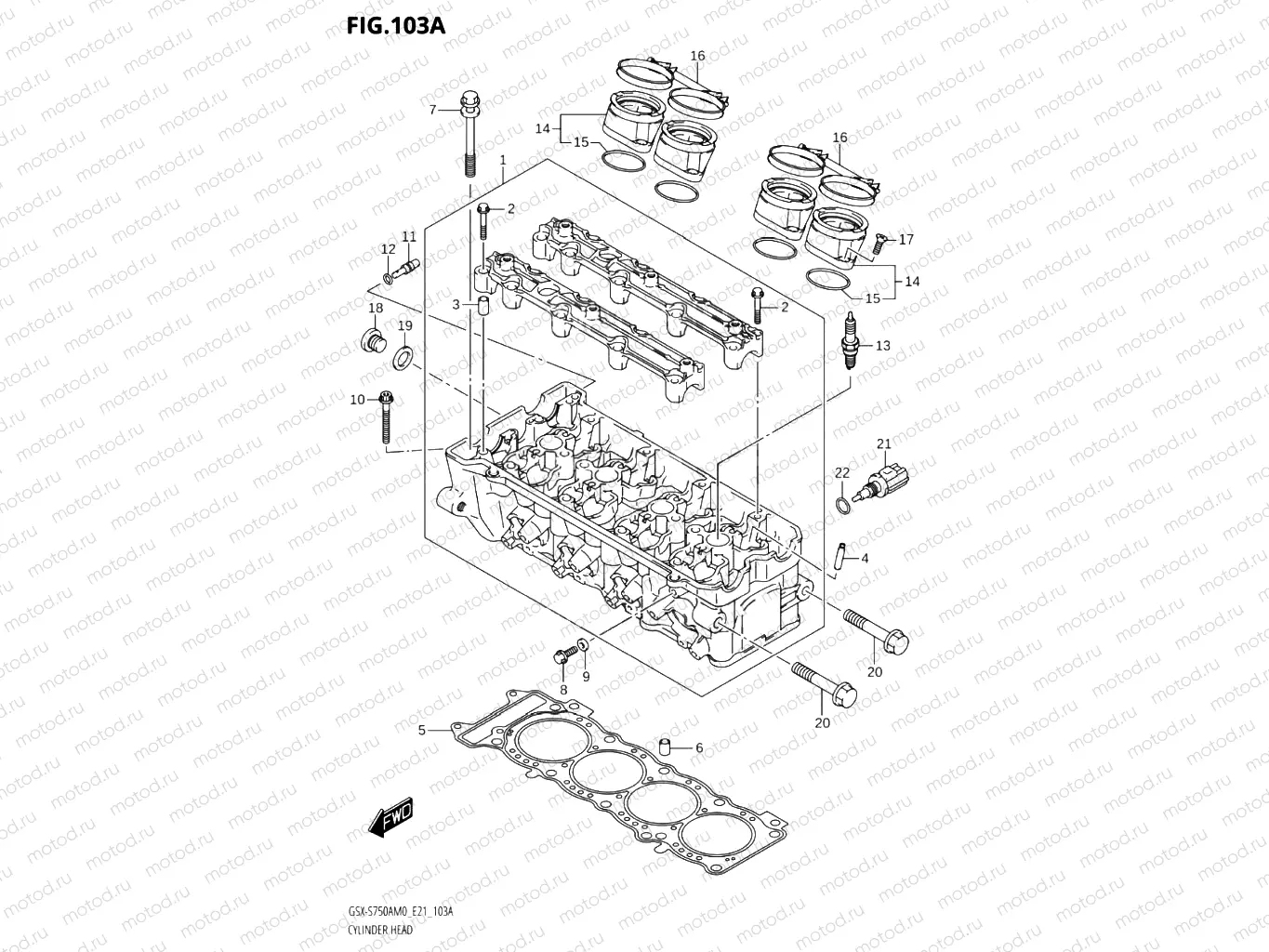 103A - CYLINDER HEAD