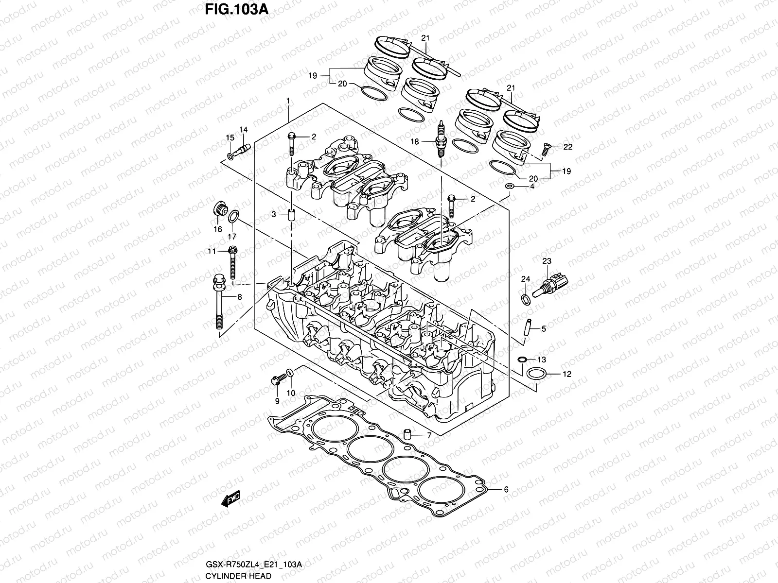 103A - CYLINDER HEAD