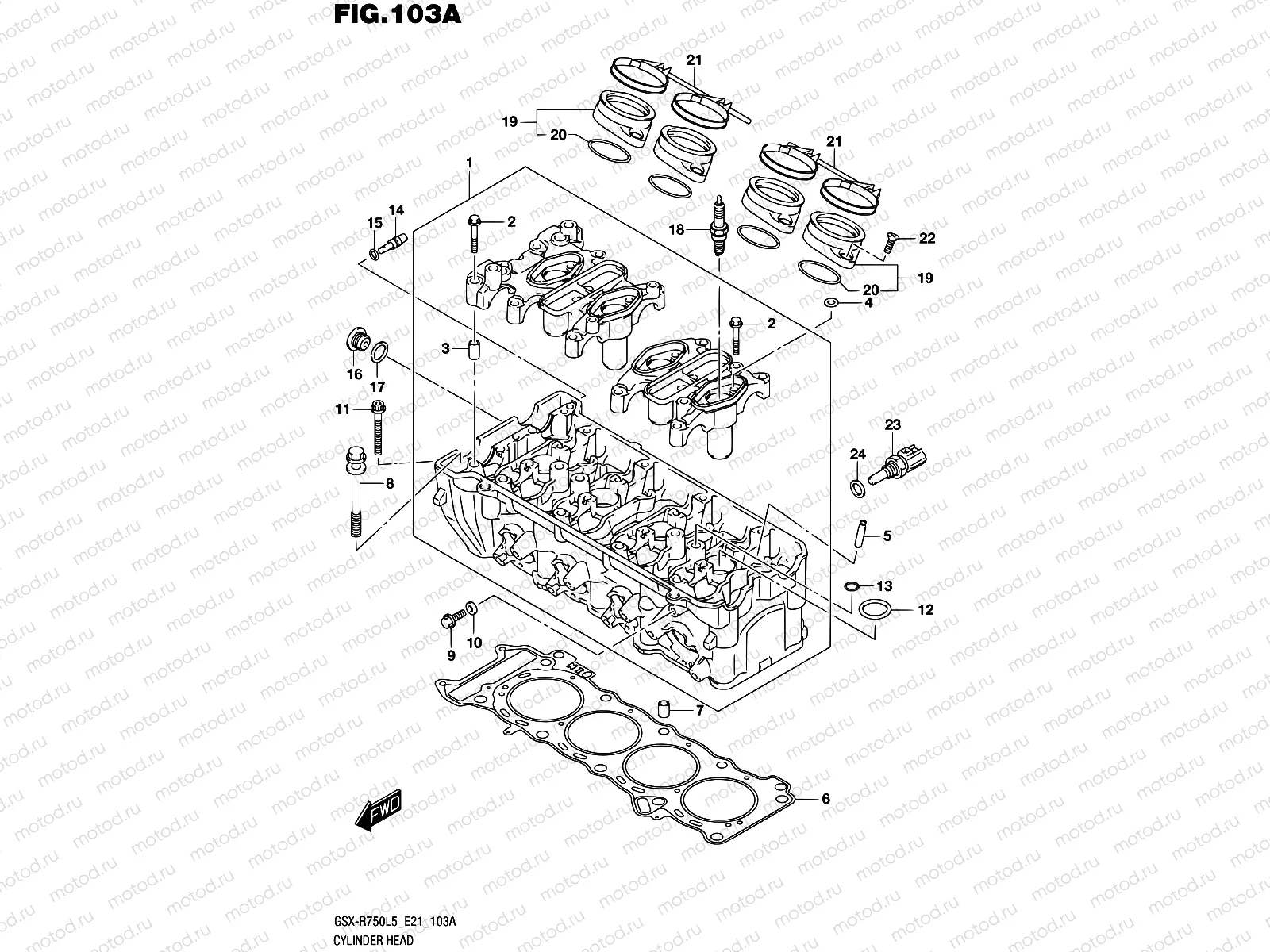 103A - CYLINDER HEAD