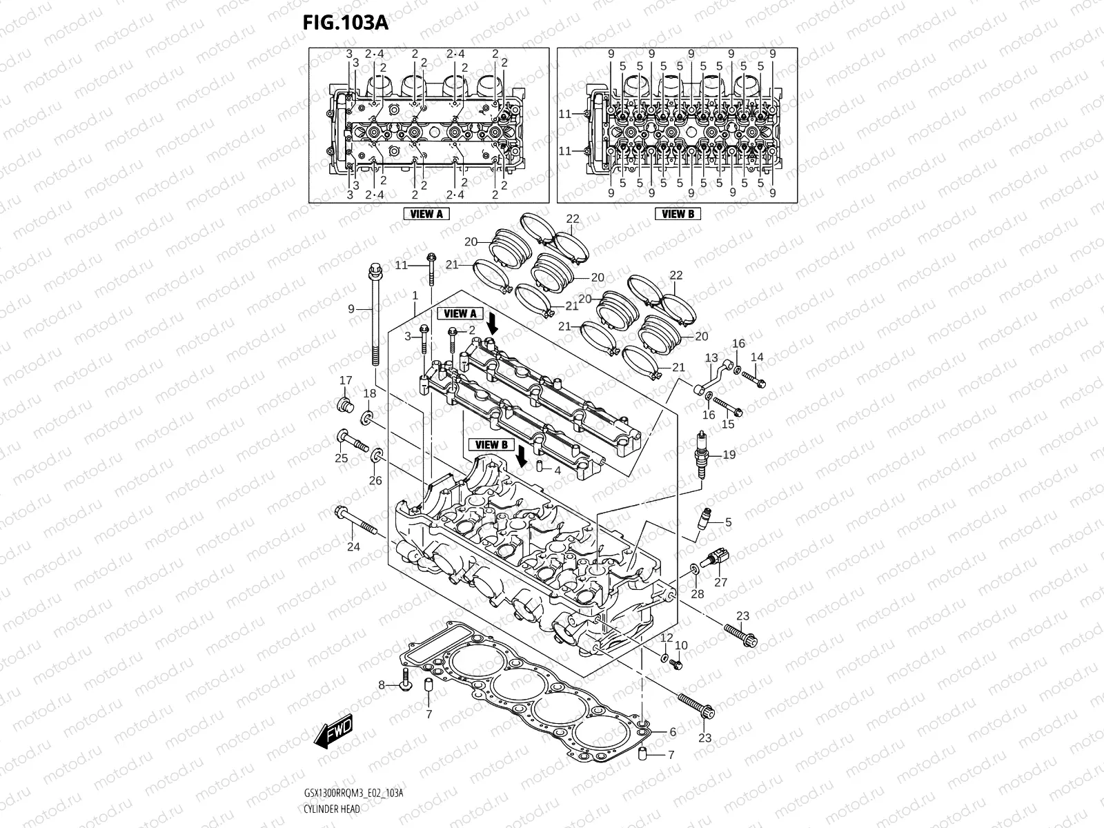 103A - CYLINDER HEAD