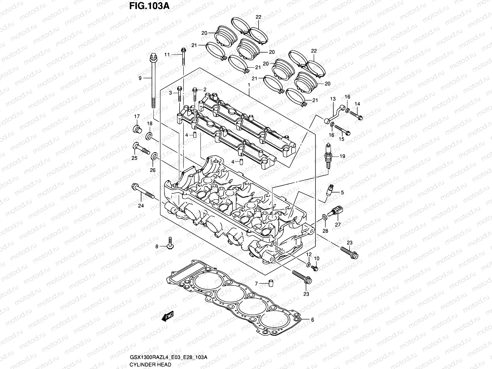 103A - CYLINDER HEAD