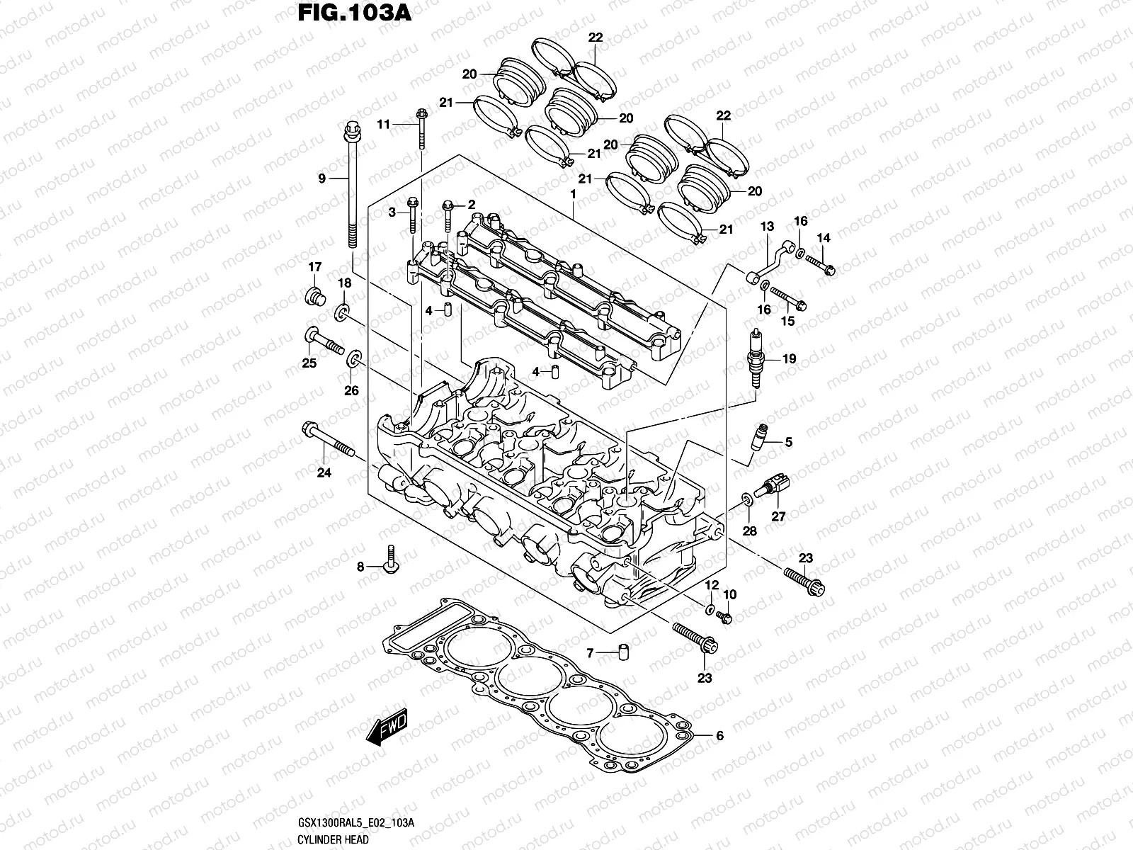 103A - CYLINDER HEAD (GSX1300RAL5 E02)