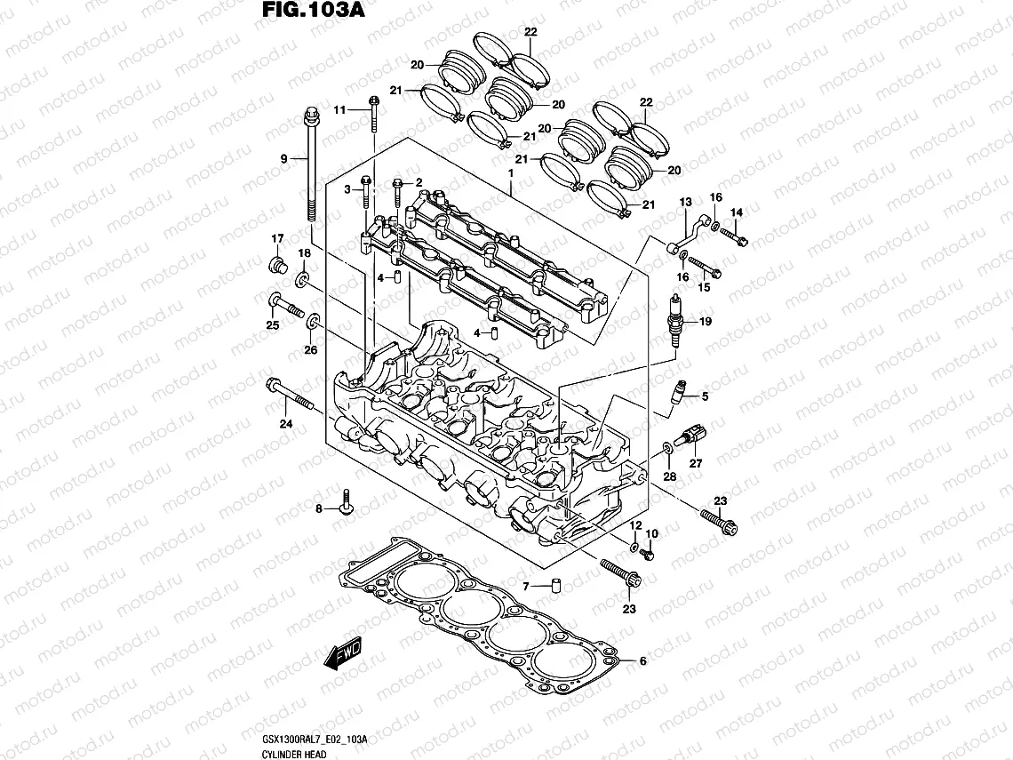 103A - CYLINDER HEAD (GSX1300RAL7 E02)
