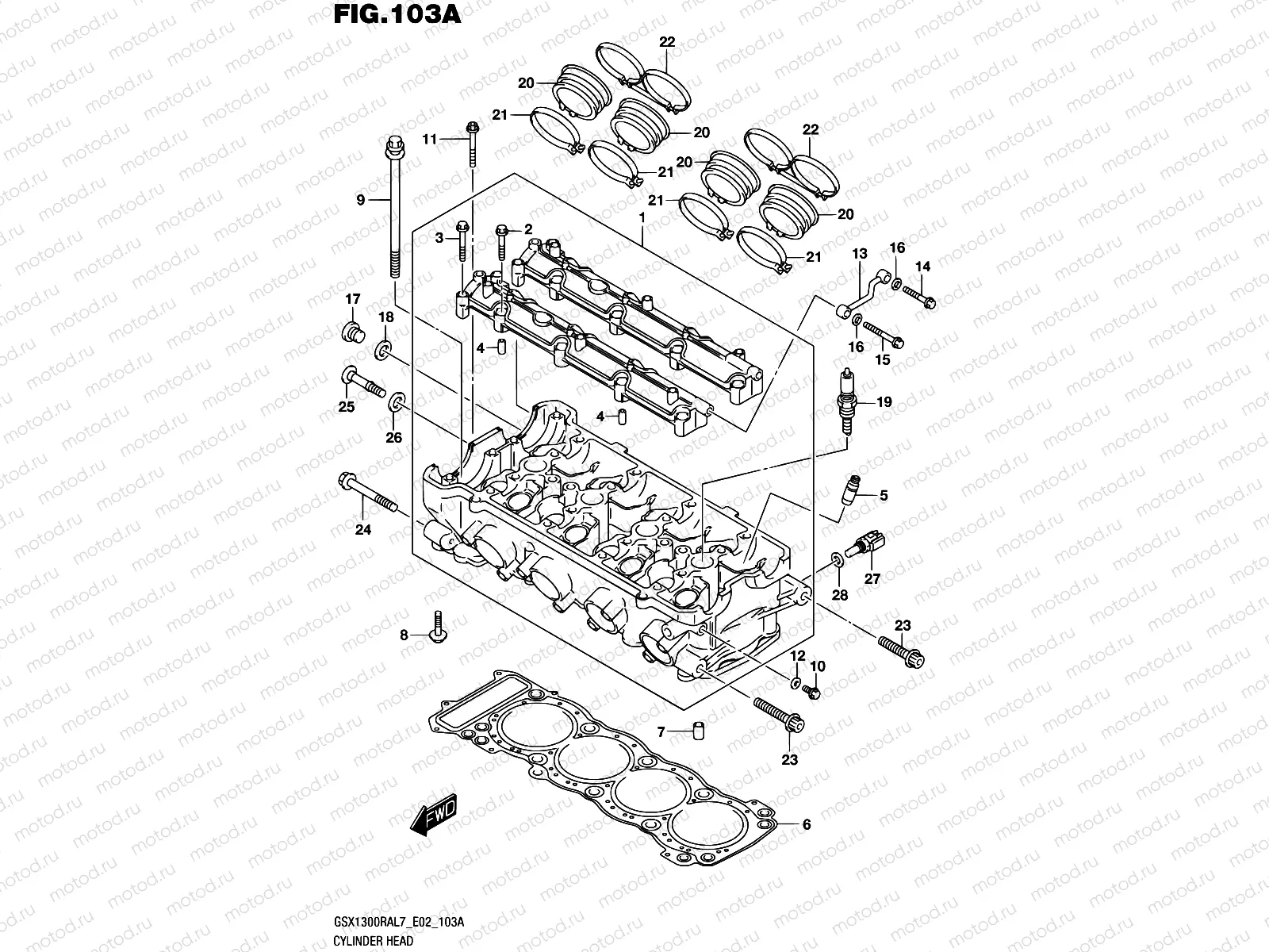 103A - CYLINDER HEAD (GSX1300RAL7 E02)