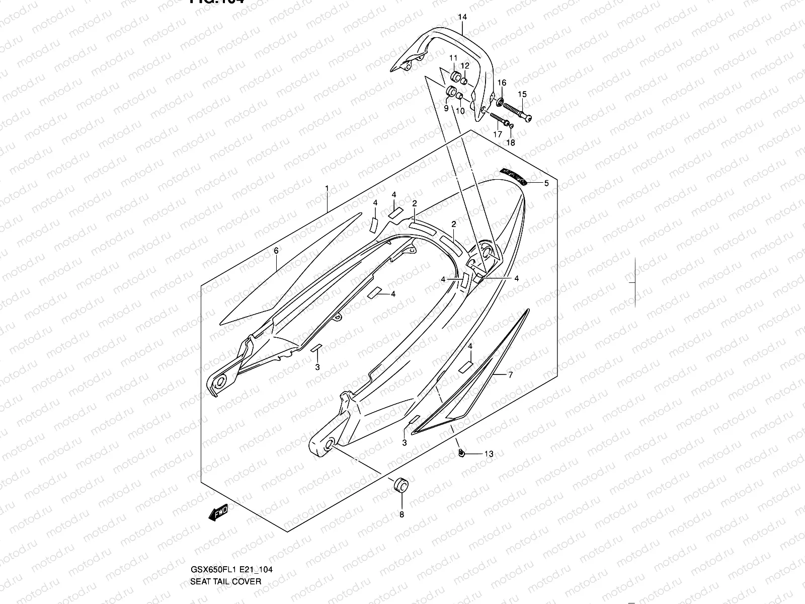 104 - SEAT TAIL COVER