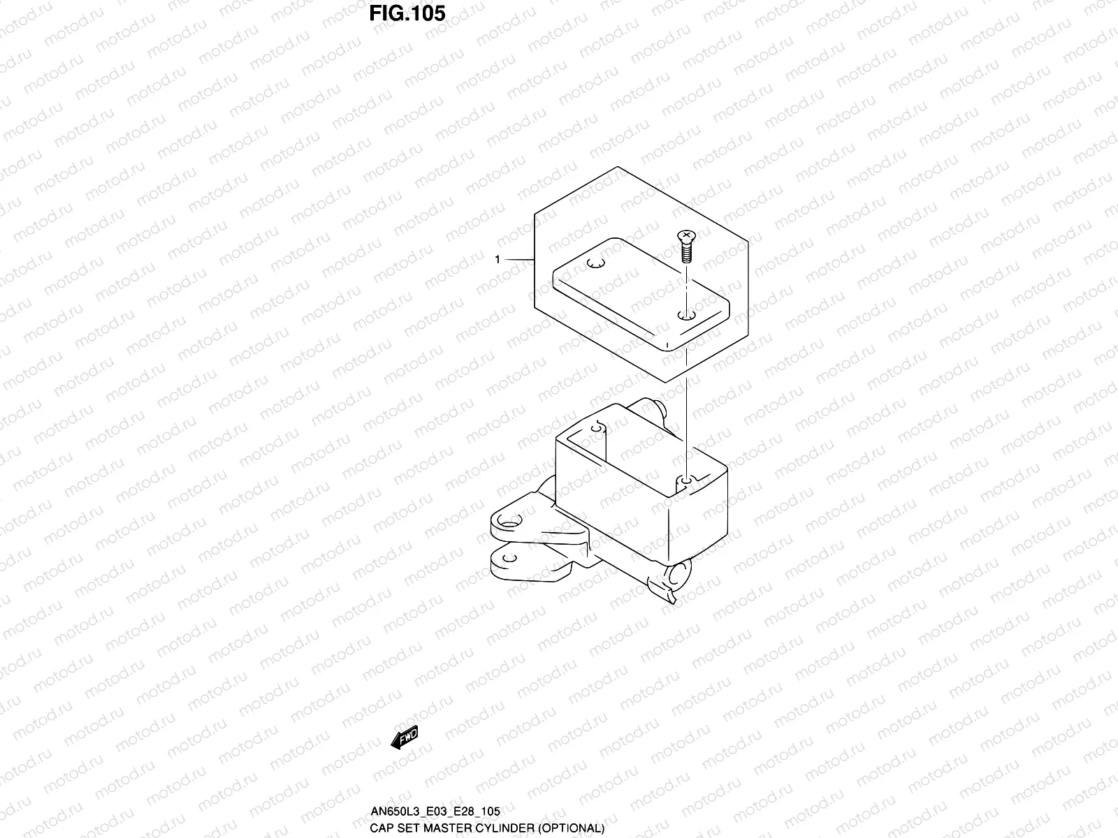 105 - CAP SET MASTER CYLINDER (OPTIONAL)