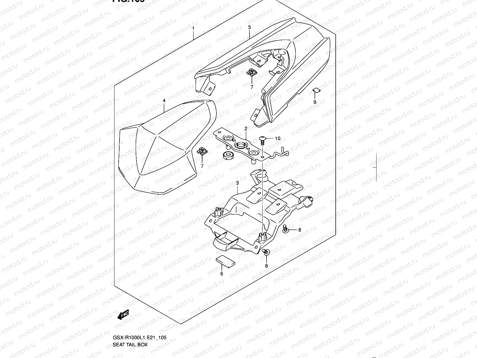 105 - SEAT TAIL BOX
