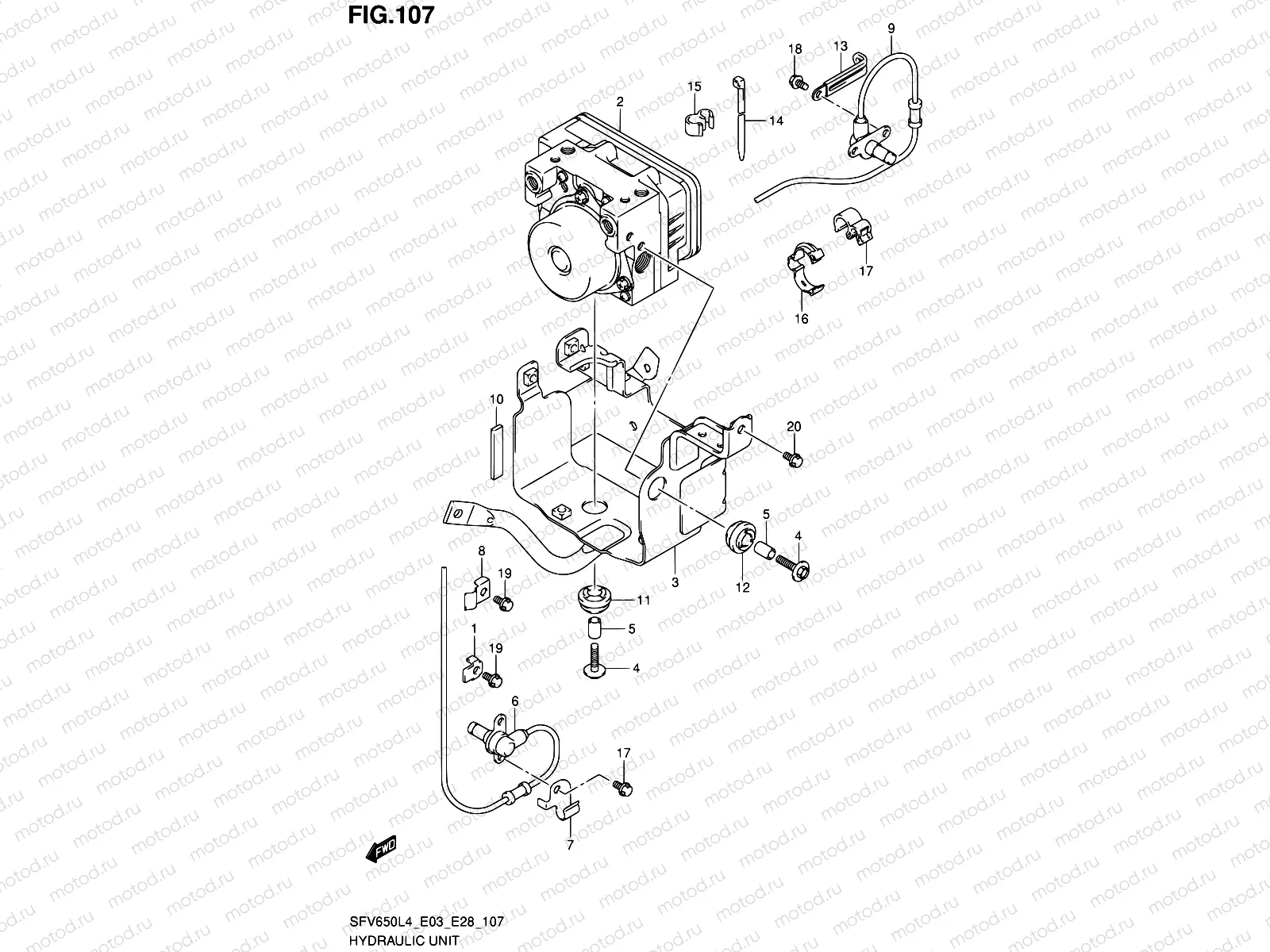 107 - HYDRAULIC UNIT (SFV650AL4 E33)