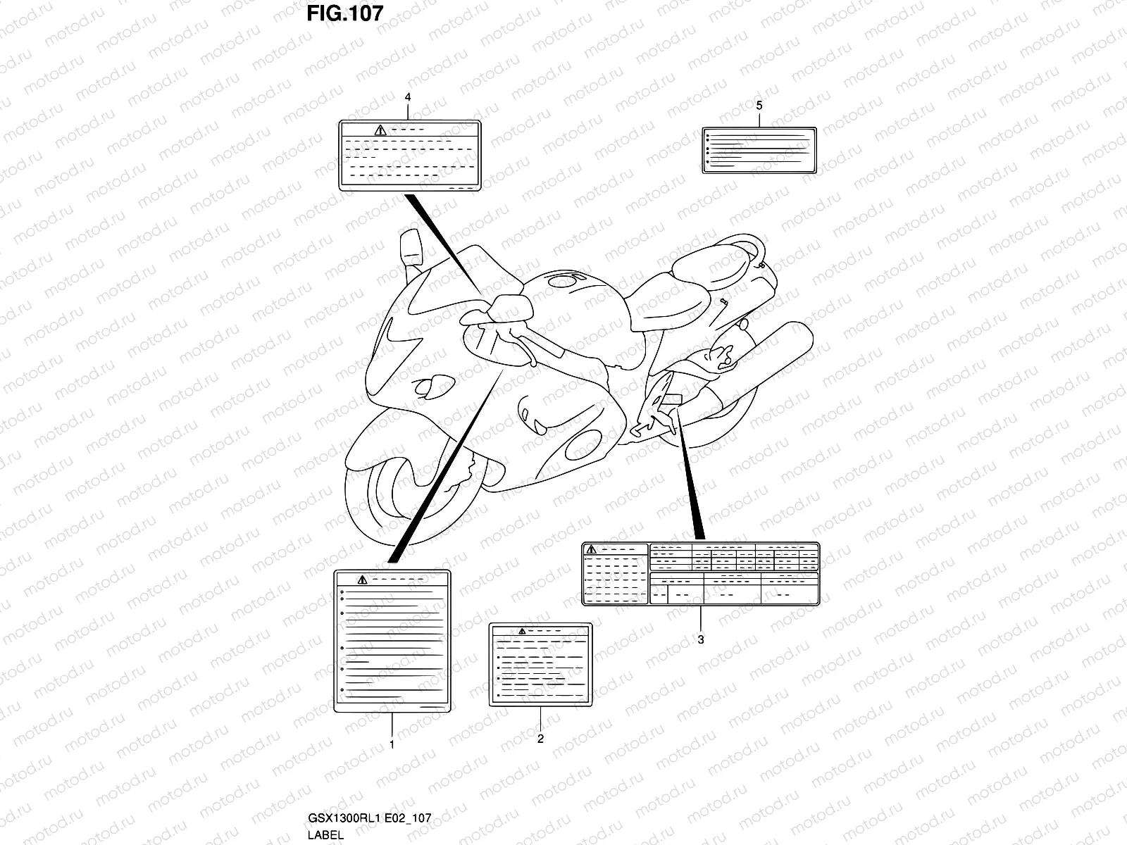 107 - LABEL (GSX1300RL1 E19)