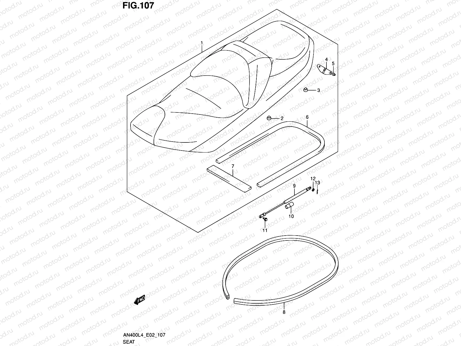 107 - SEAT (AN400ZAL4 E19)