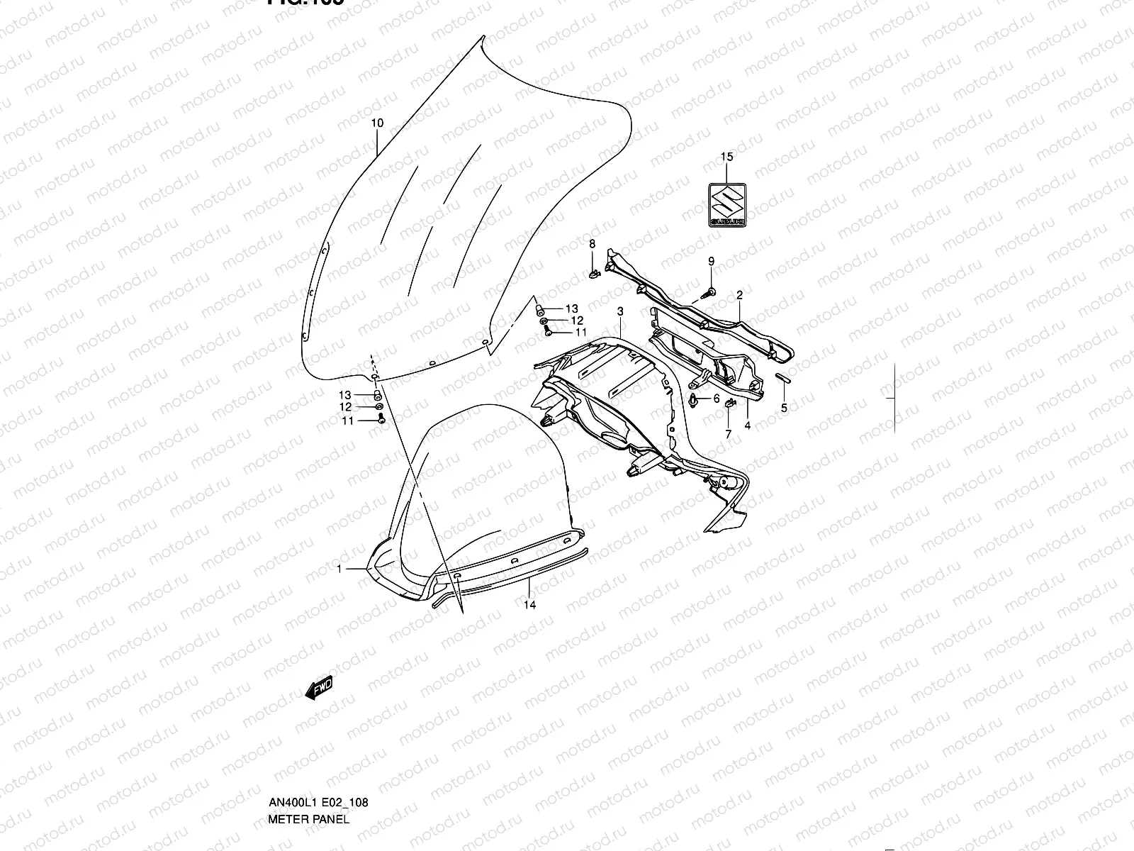 108 - METER PANEL (AN400L1 E02)