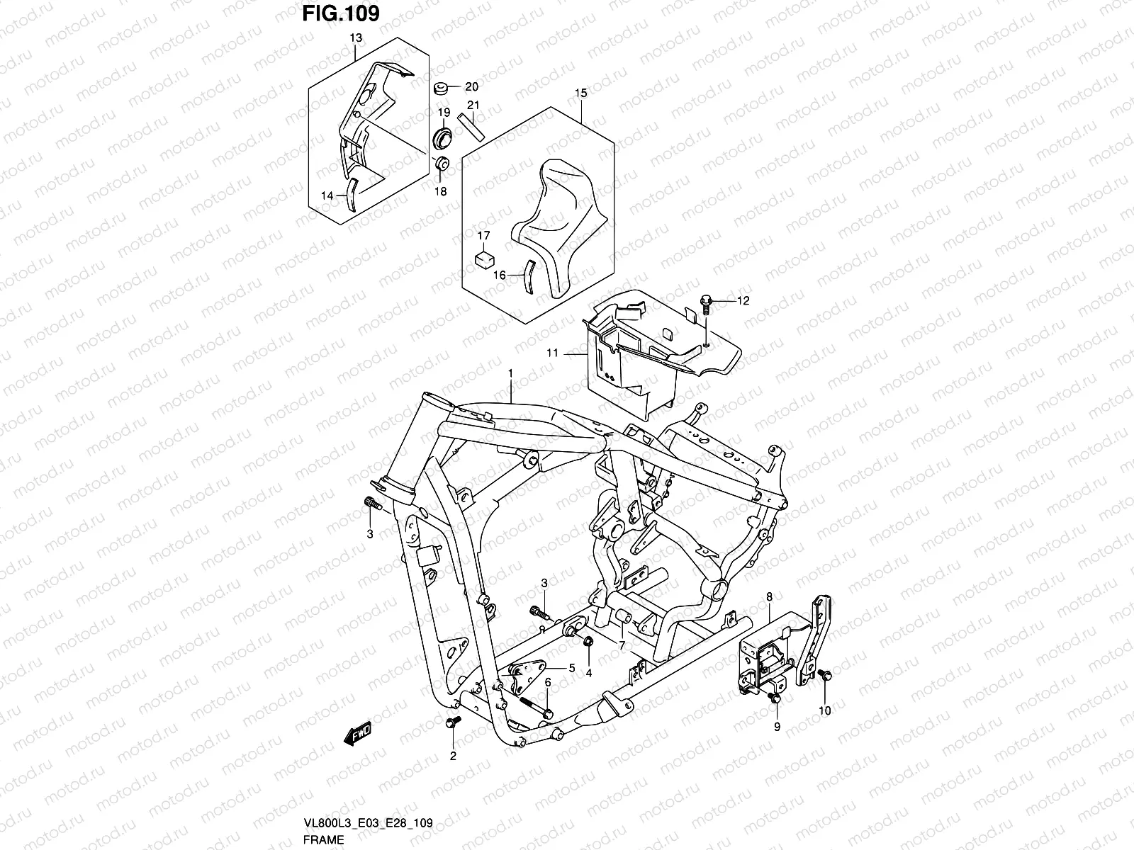 109 - FRAME (VL800L3 E33)