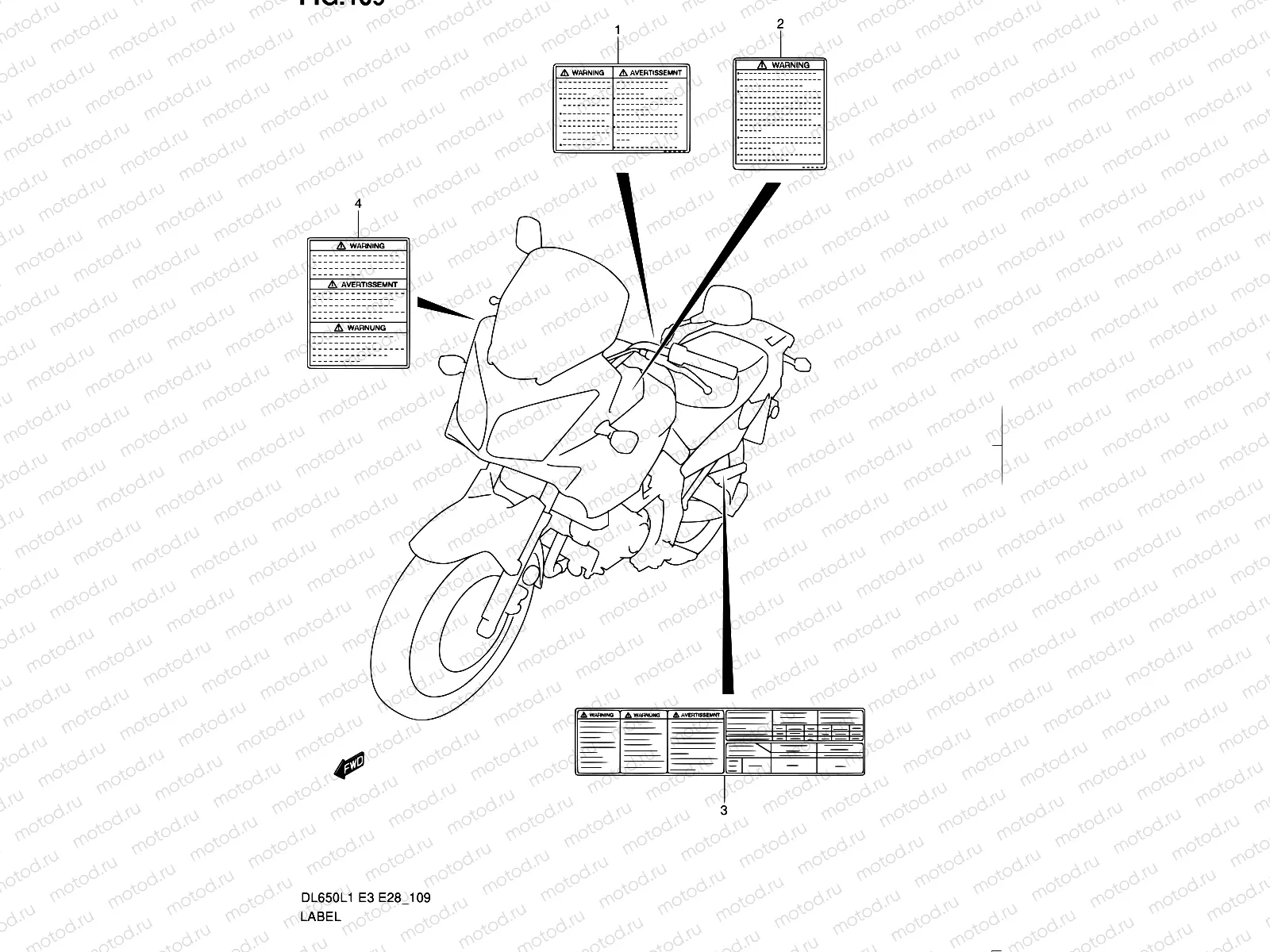 109 - LABEL (DL650L1 E28)