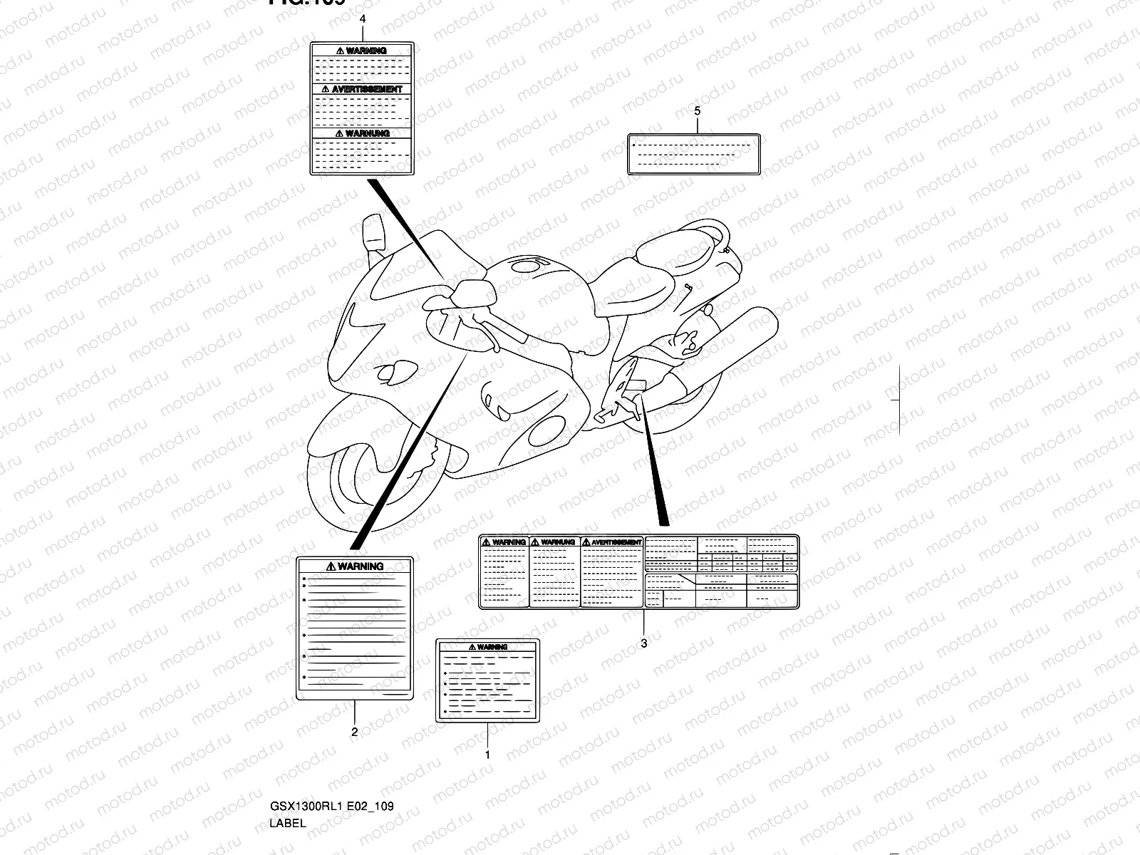 109 - LABEL (GSX1300RL1 E24)