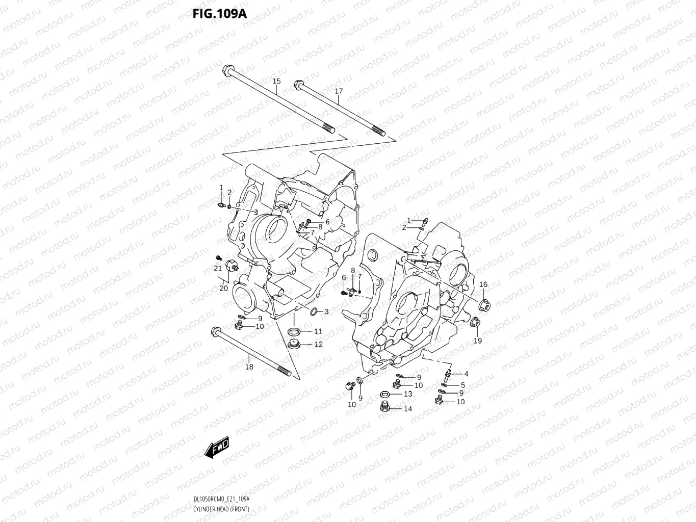 109A - CYLINDER HEAD (FRONT)