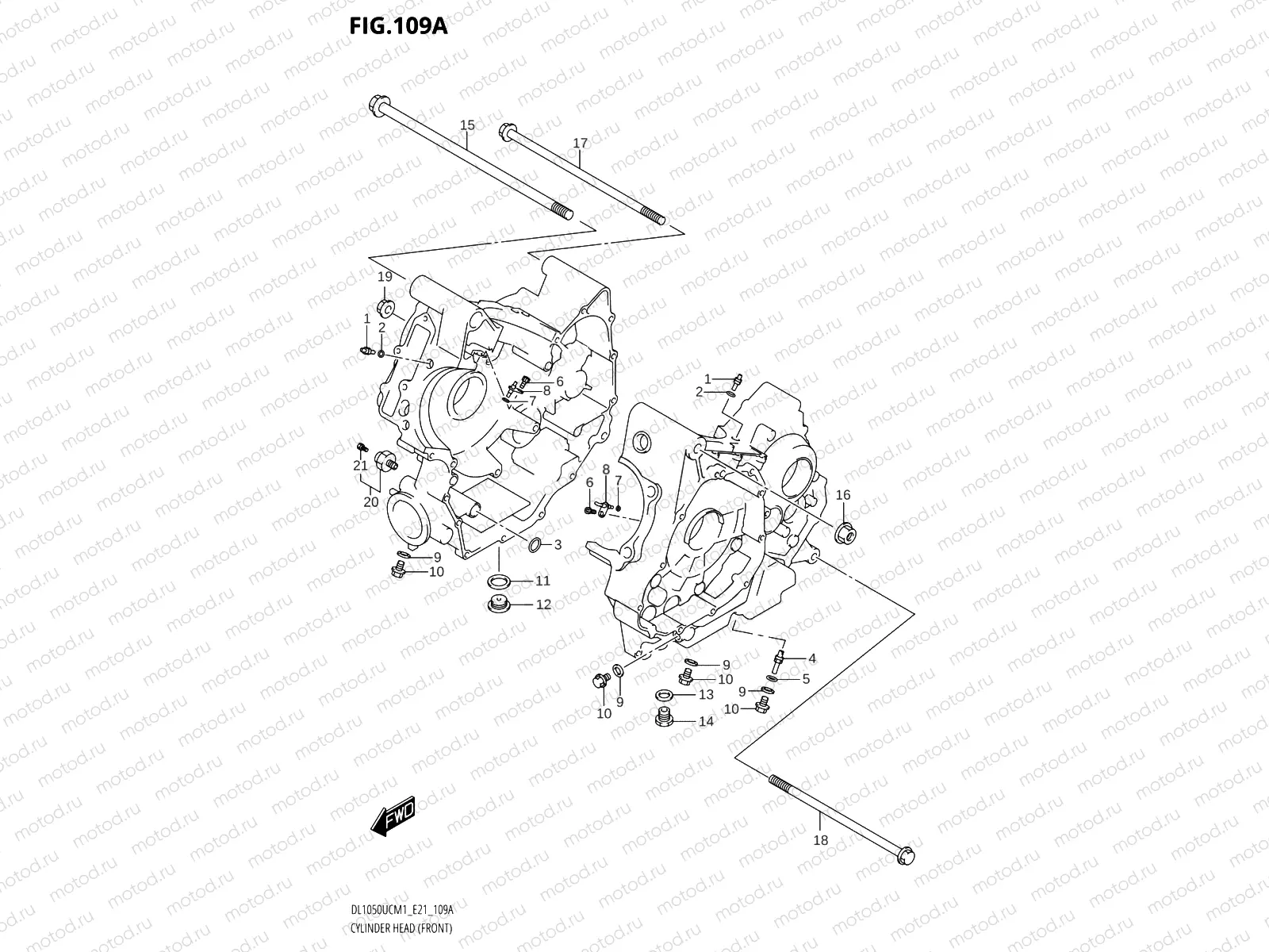 109A - CYLINDER HEAD (FRONT)