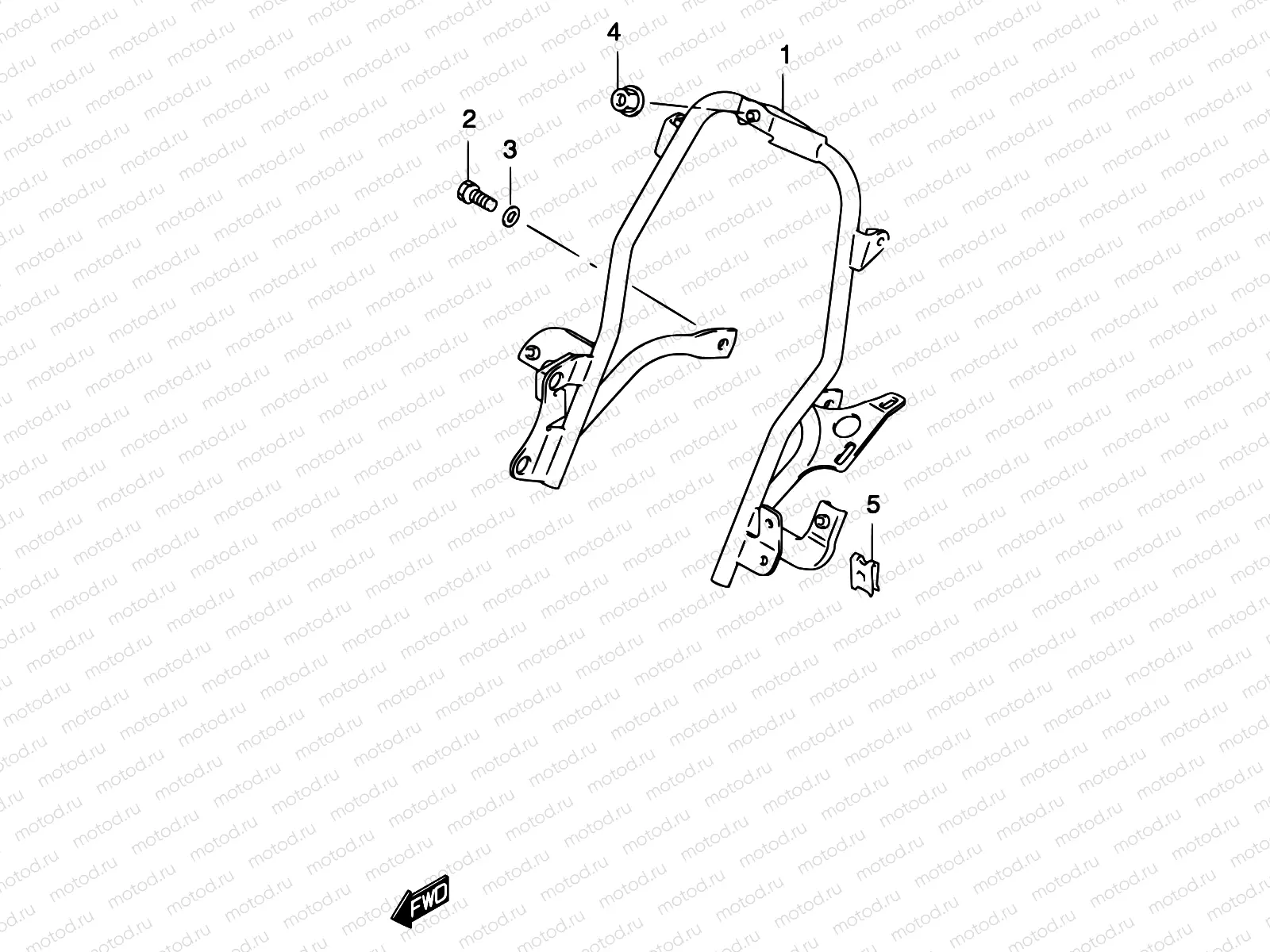 10A - BRACE, RADIATOR (MODEL AY50)