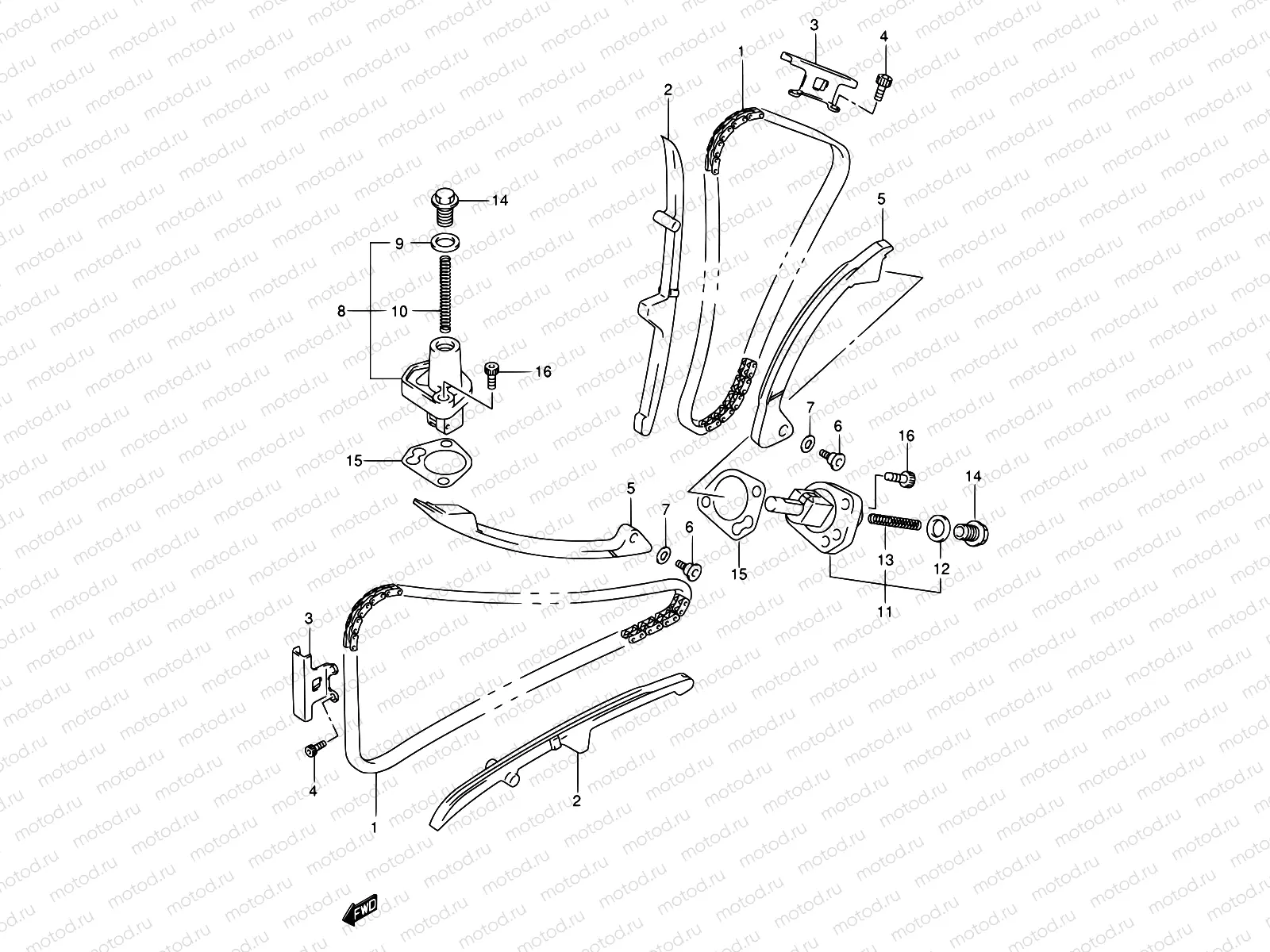 10A - CAM CHAIN (MODEL K5/K6/K7)