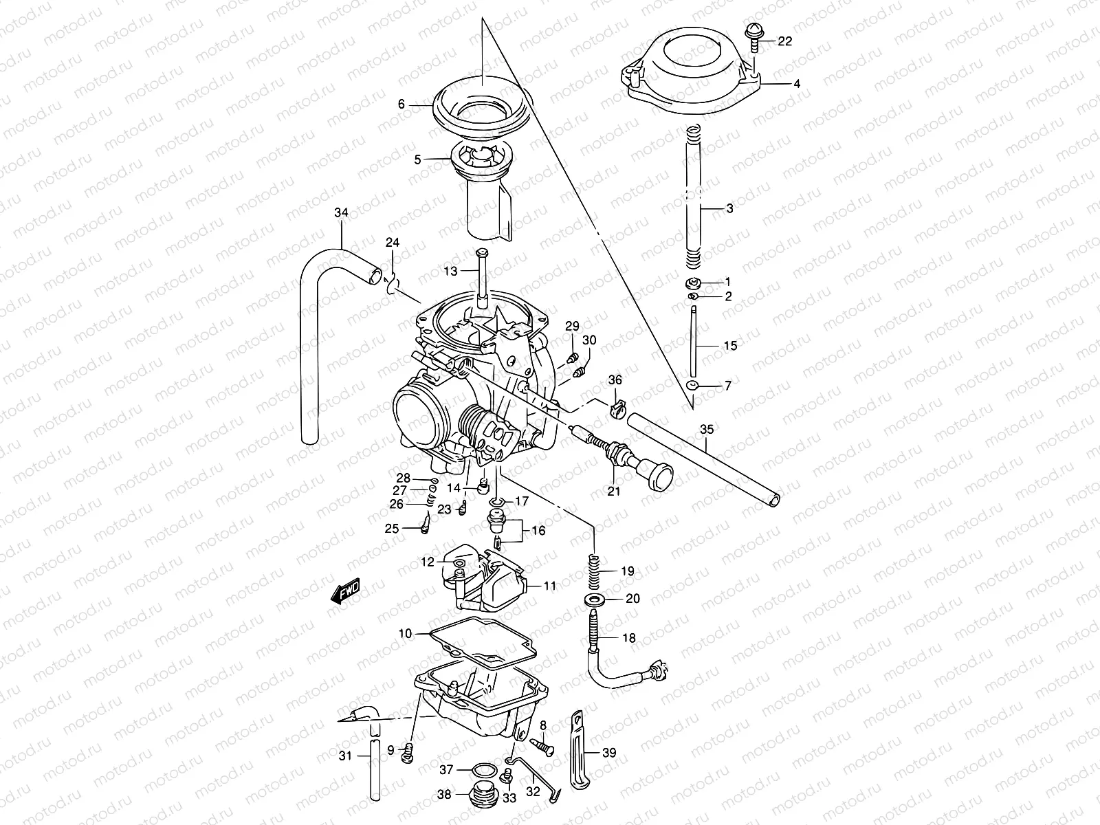 10A - CARBURETOR (MODEL T/V/W/X)