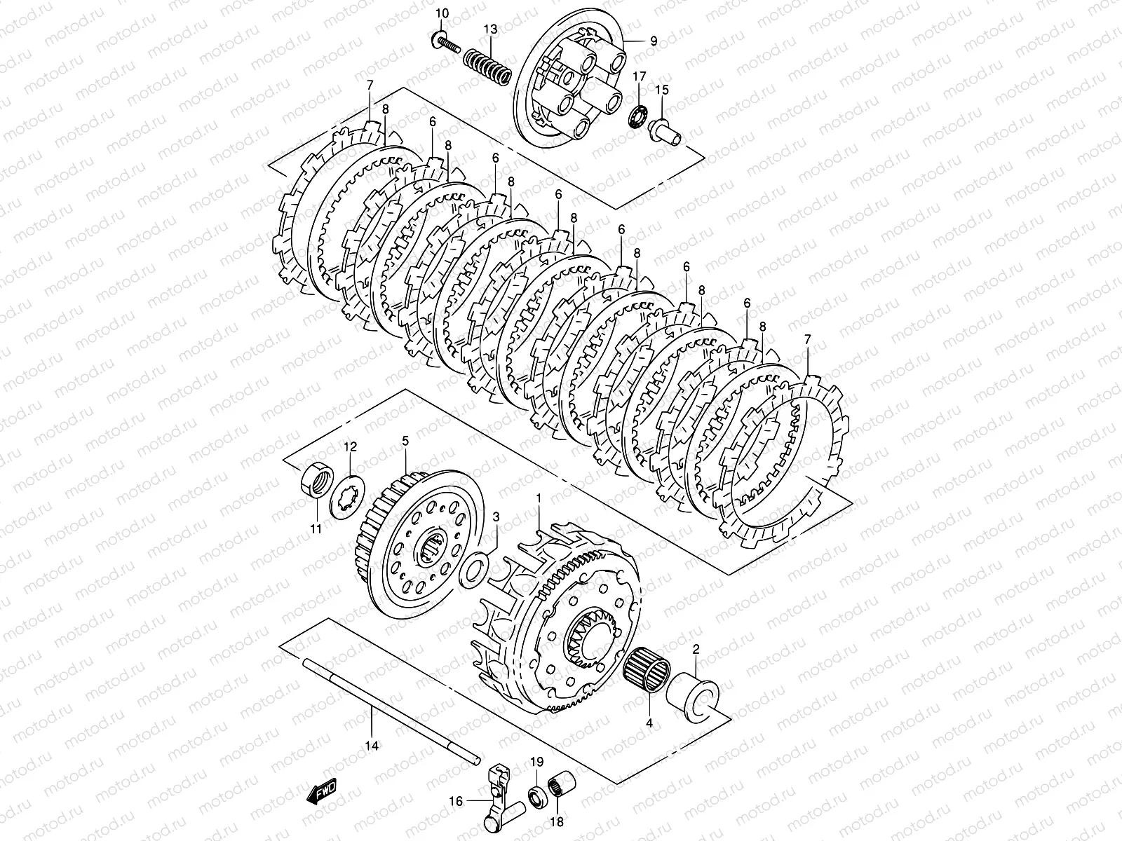 10A - CLUTCH (MODEL K2/K3/K4/K5/K6)