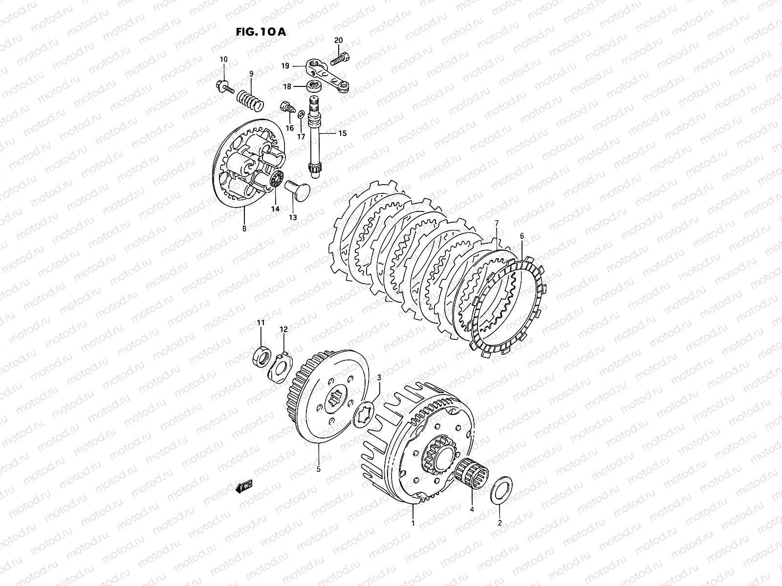10A - CLUTCH (MODEL K/L/M/N/P/R/S)