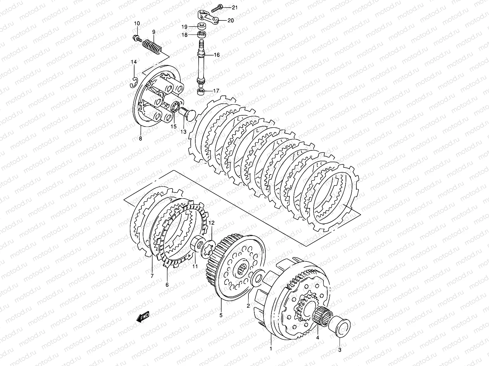 10A - CLUTCH (MODEL N)
