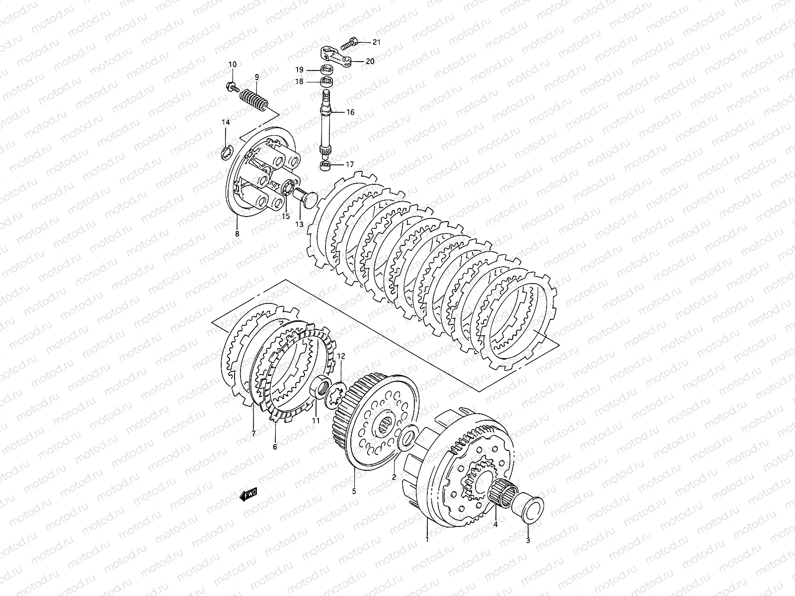10A - CLUTCH (MODEL N)