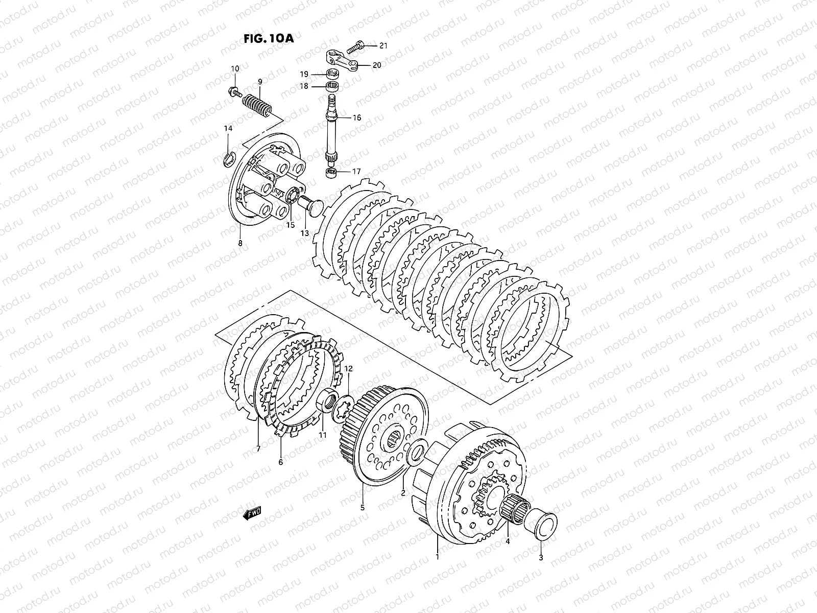 10A - CLUTCH (MODEL N/P)
