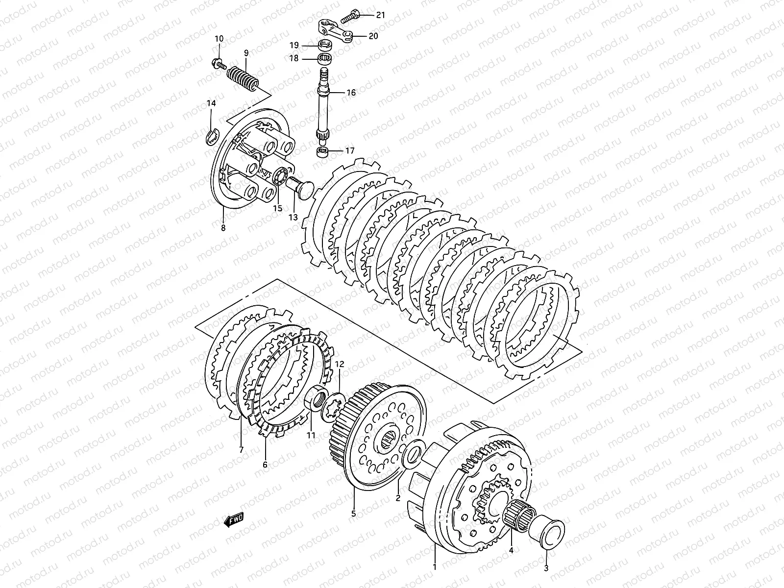 10A - CLUTCH (MODEL N/P)