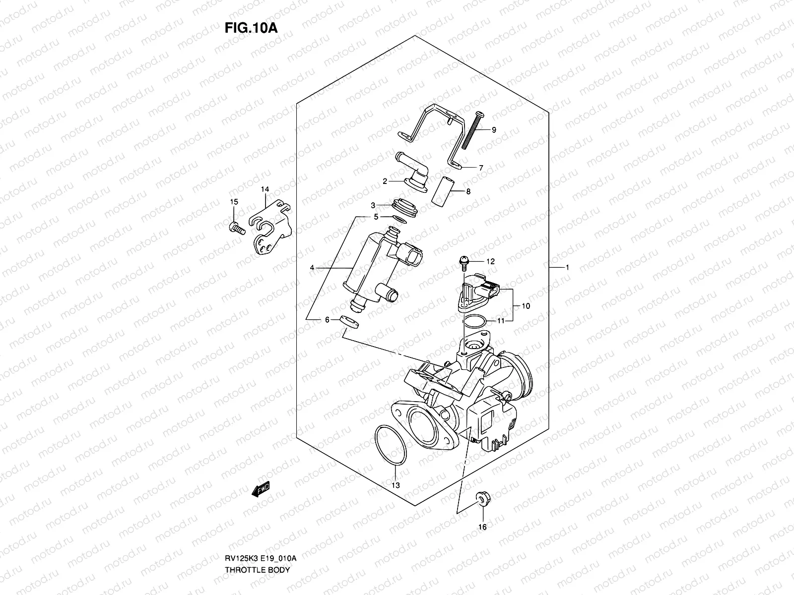 10A - THROTTLE BODY (MODEL K7)