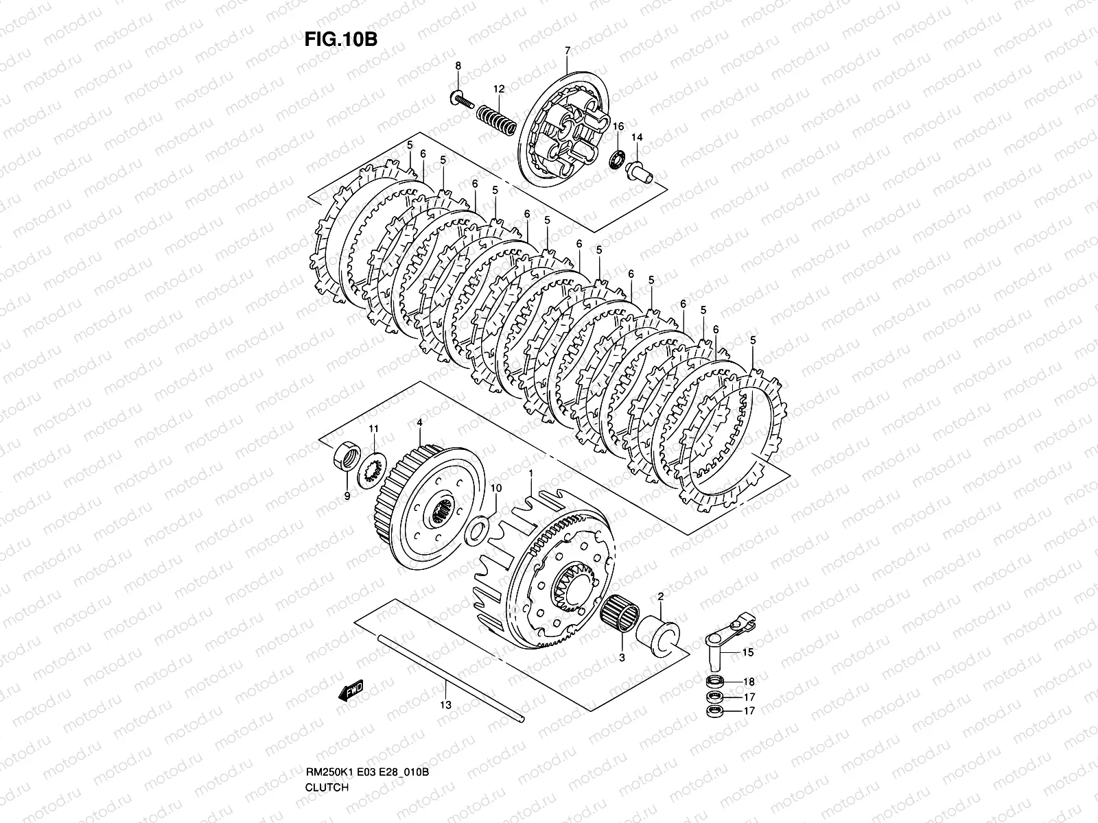 10B - CLUTCH (MODEL K6)