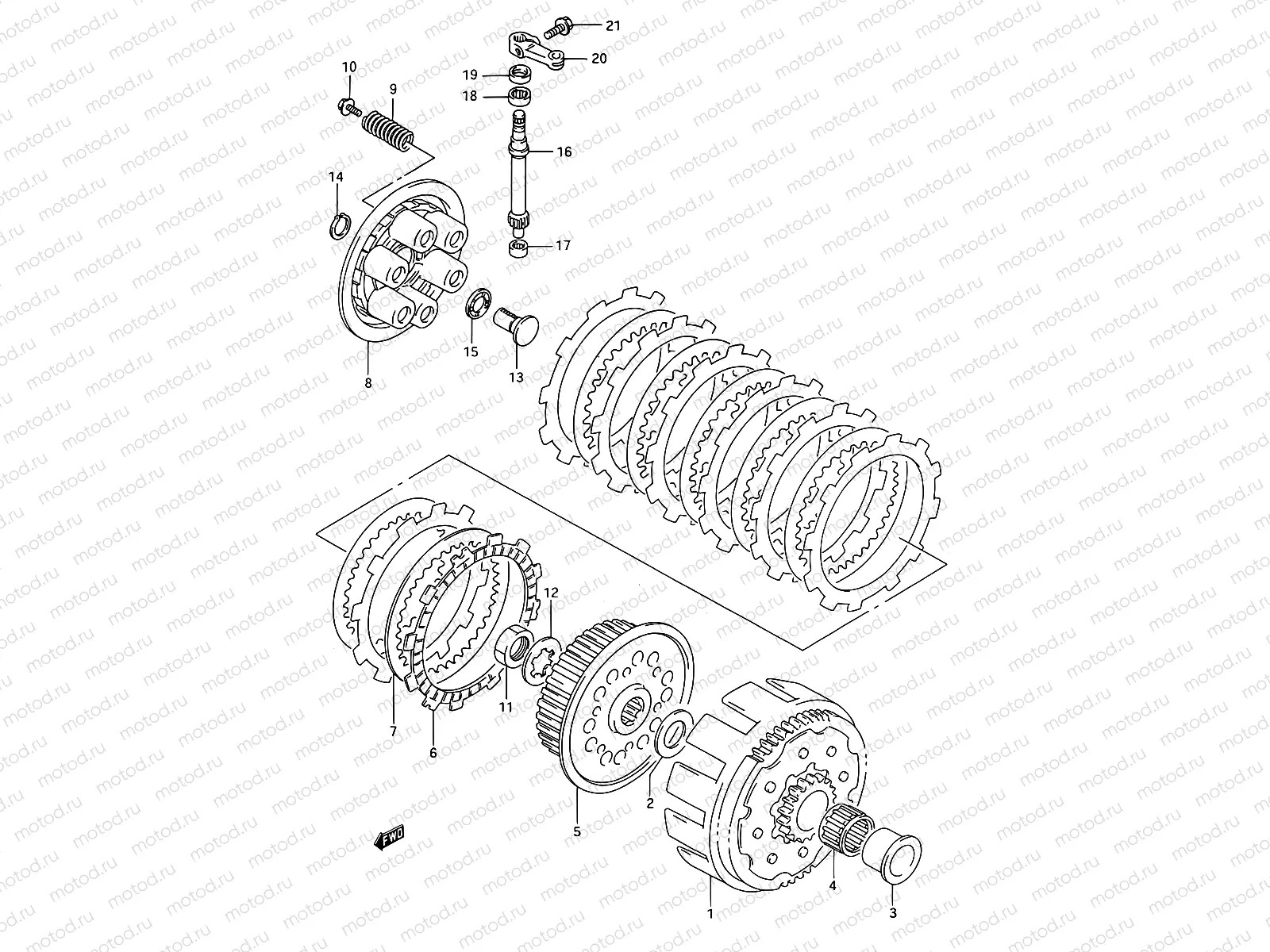 10B - CLUTCH (MODEL R)